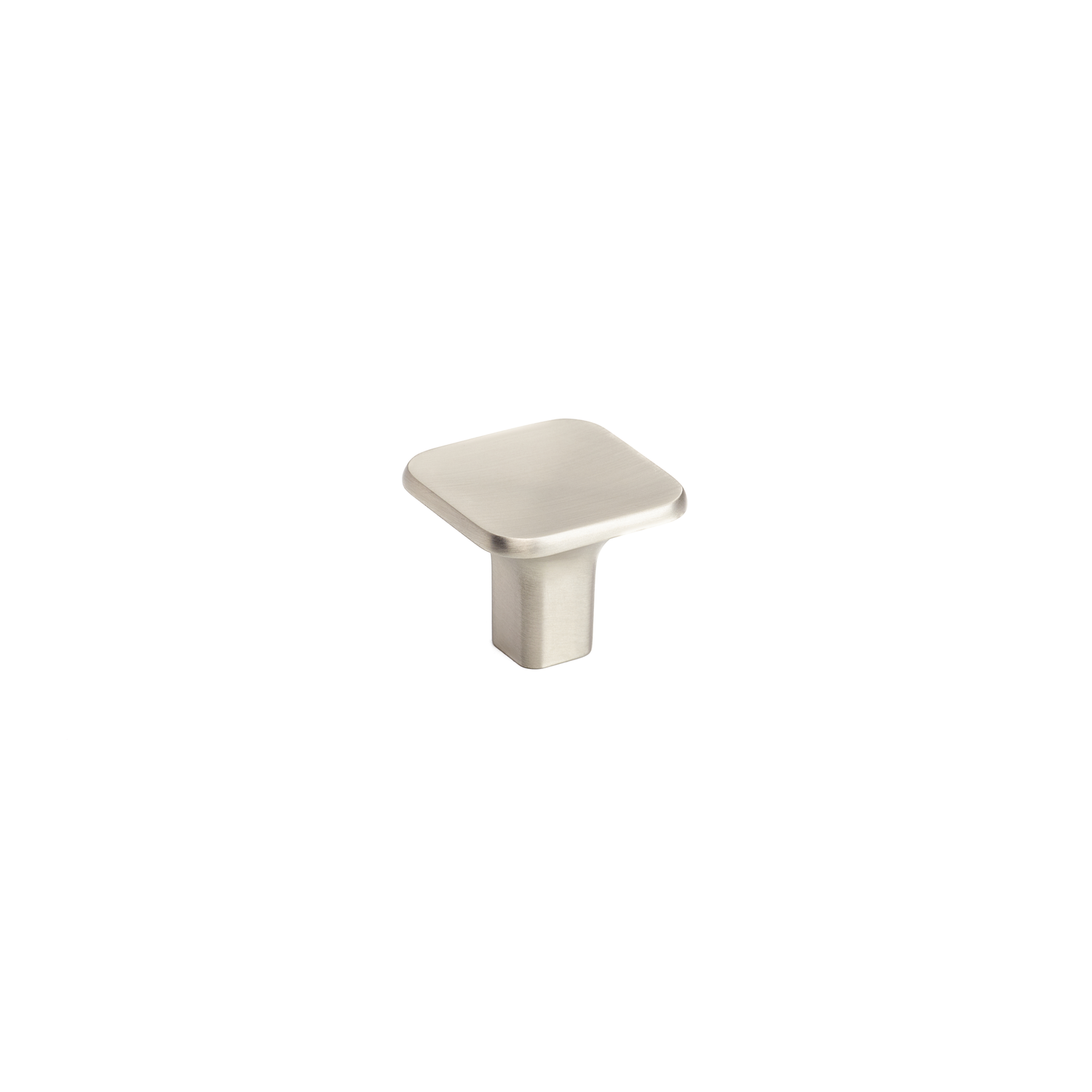 Bouton scoop ø32x26 zamac look inox brossé 