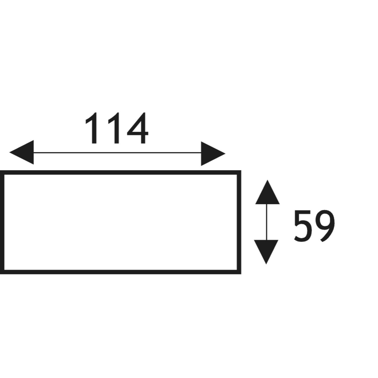 Vlakkanaal d.100 eco l.1000mm wit