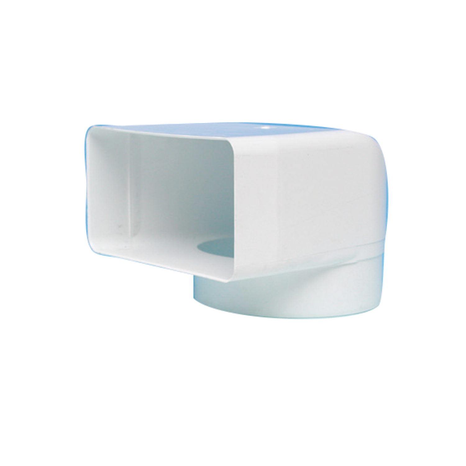 Coude adaptateur 90° d.150 std blanc  