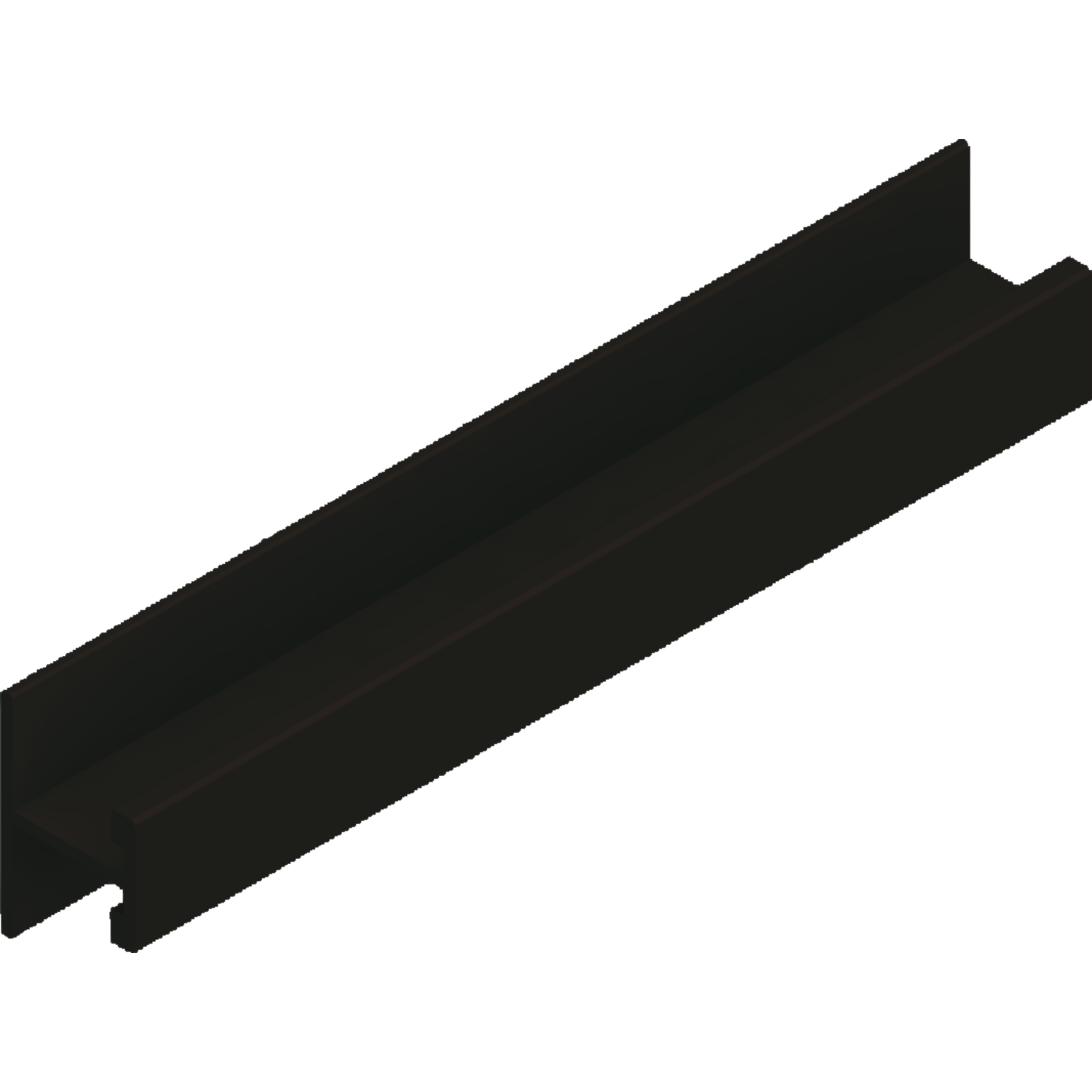 Profil-H horizontal PRH10V Terra 4m alu noir  