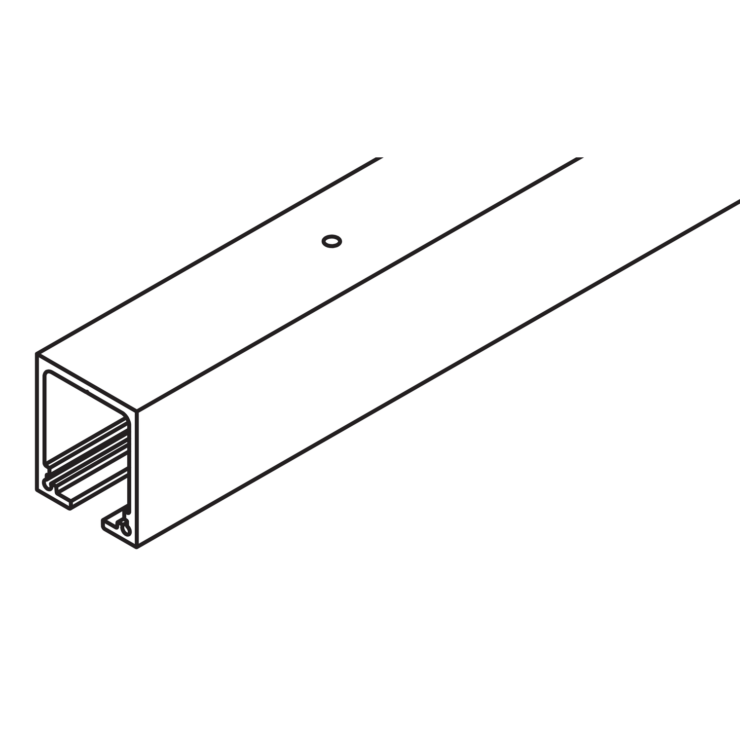 Hawa Junior 160 looprail 4000mm alu