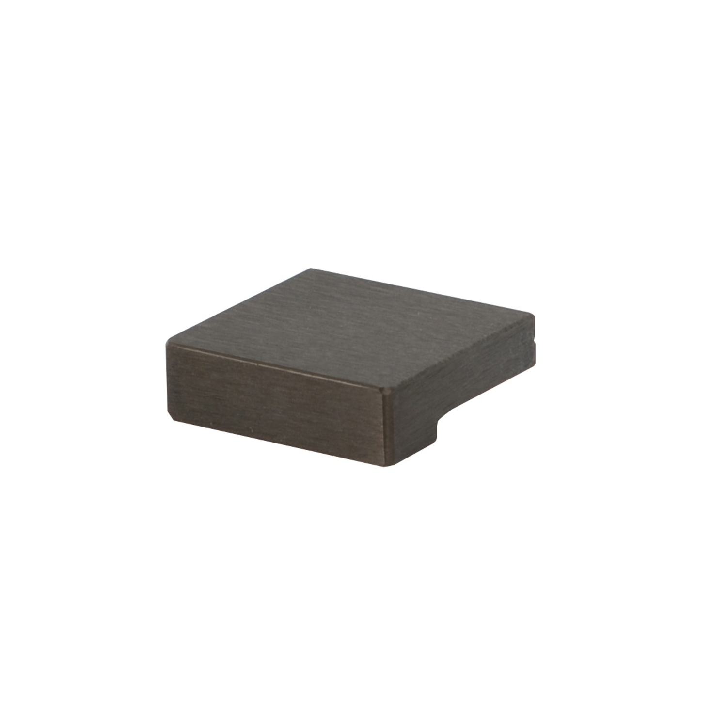 Bouton Moka ea16 32x30x10 alubrushed bronze foncé 