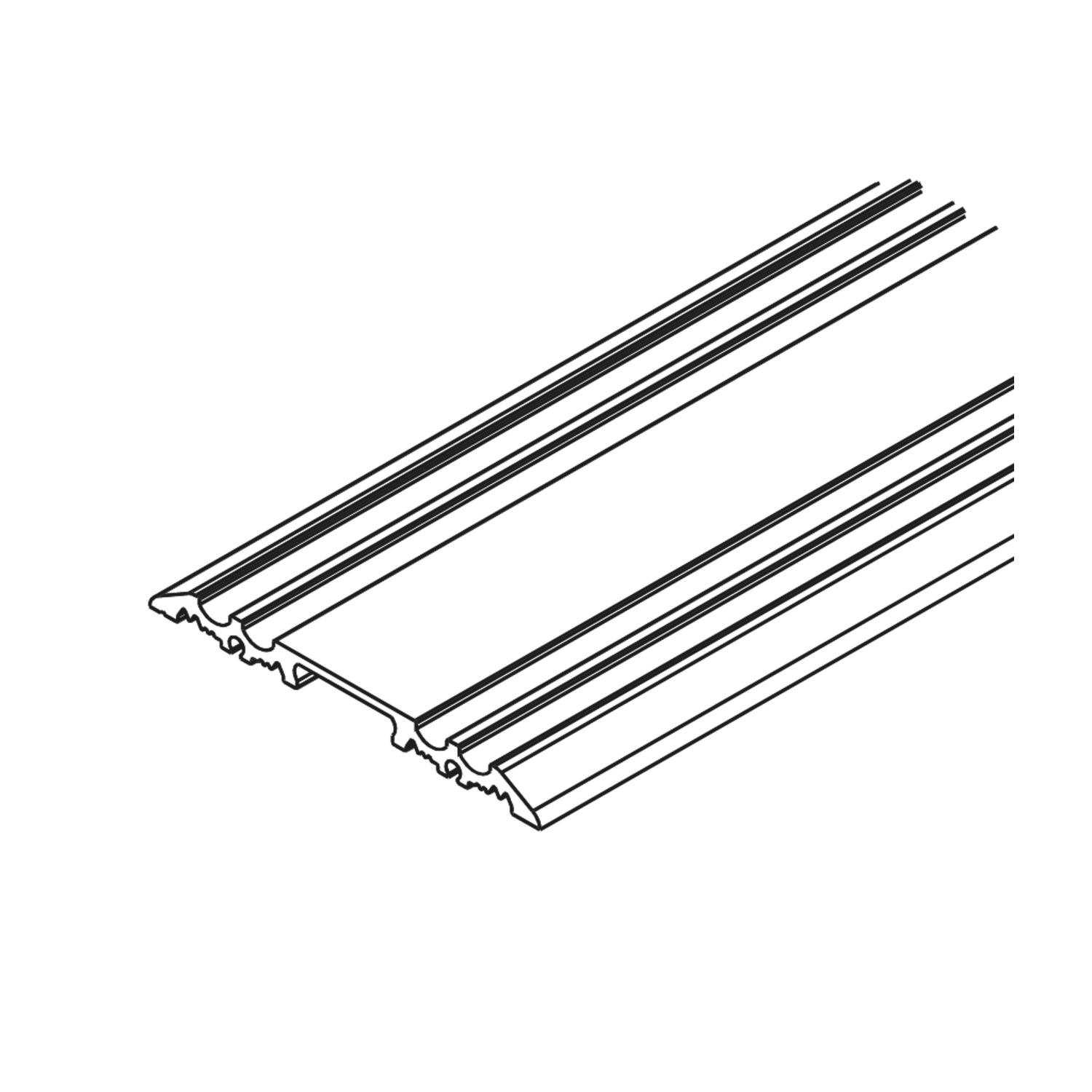 Hawa Ordena F rail inférieur double 3500 mm