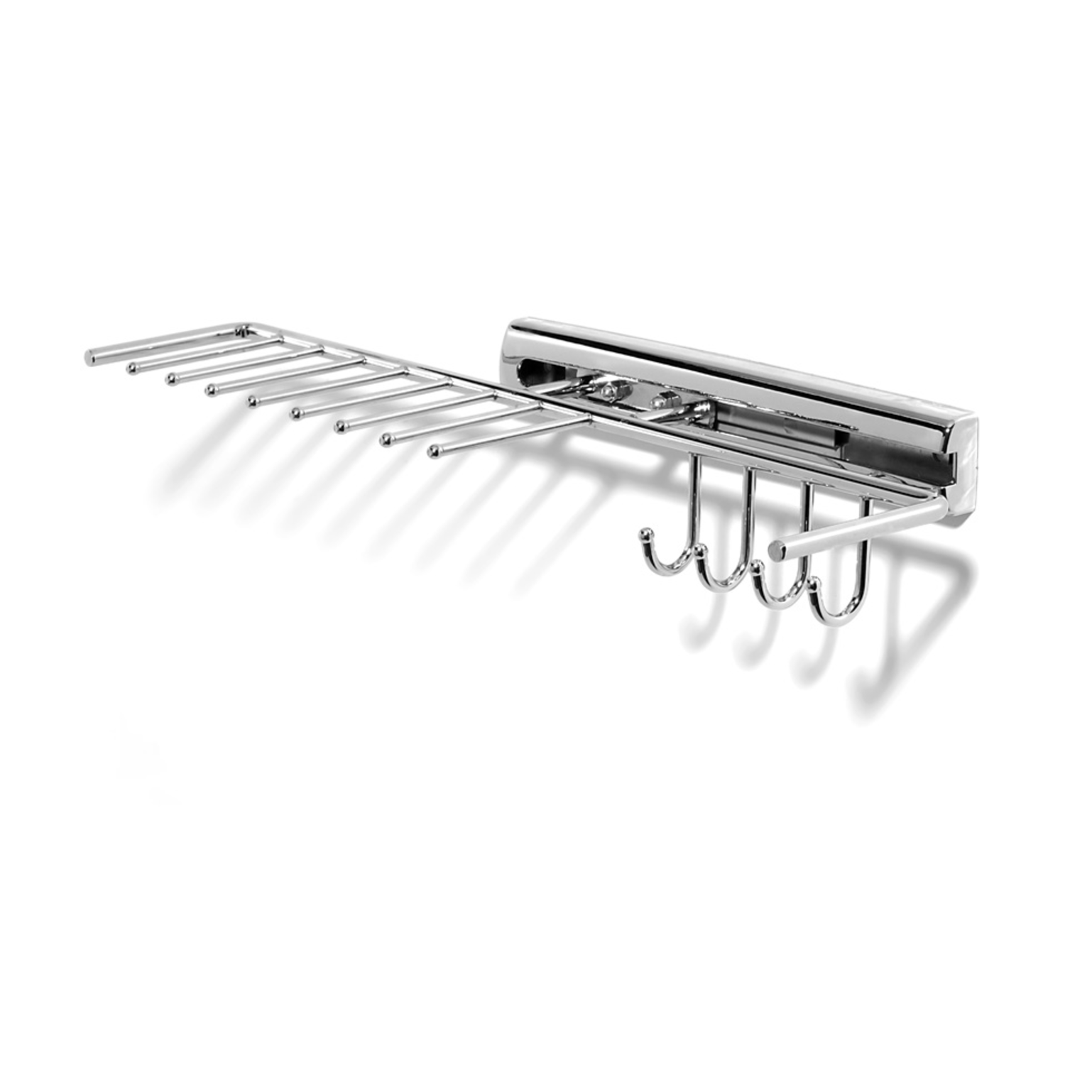 Porte-cravates extensible 130mm chrome  