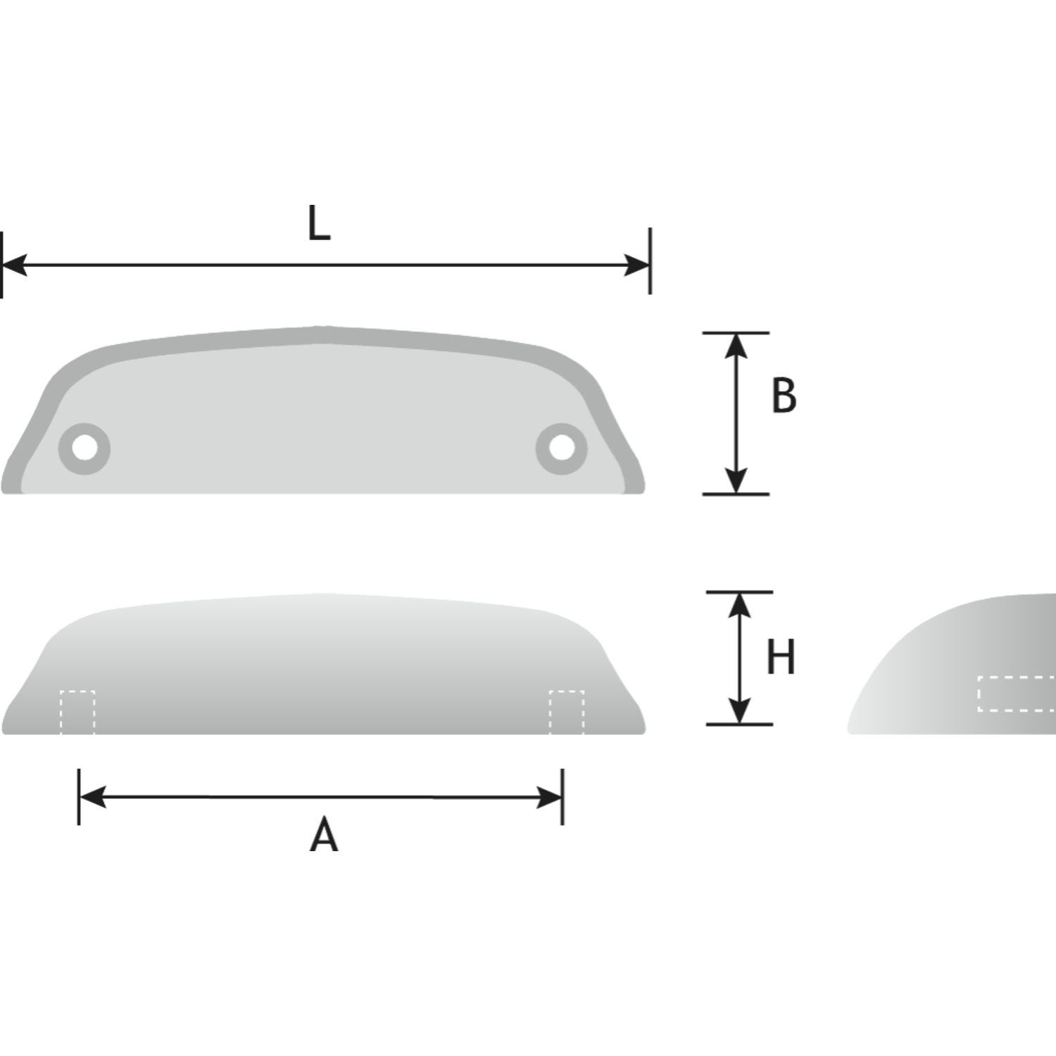 Schelpgreep toronto ba 96mm zwart mat ijzerkleur