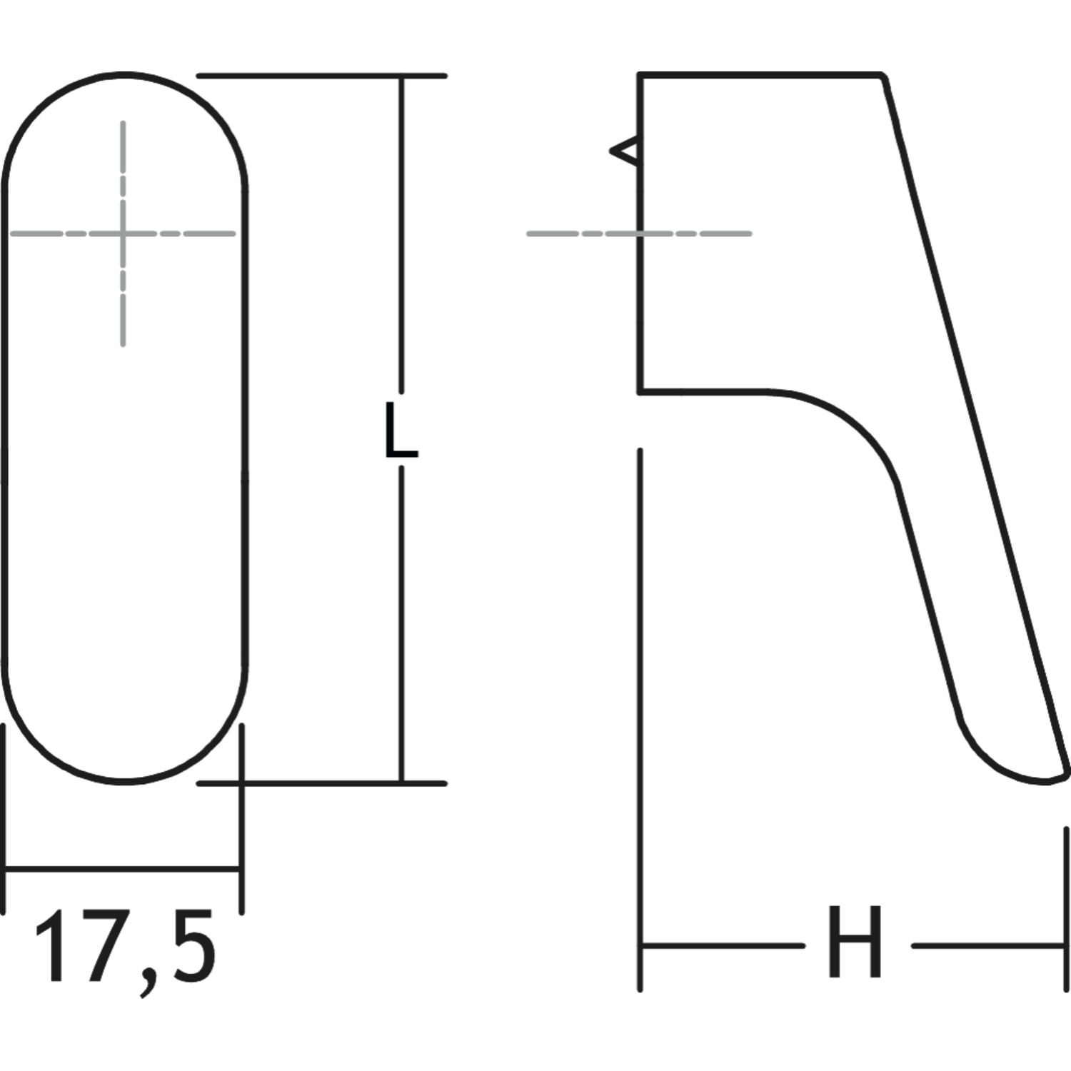 Bouton LUV L51.2 zamac mat noir