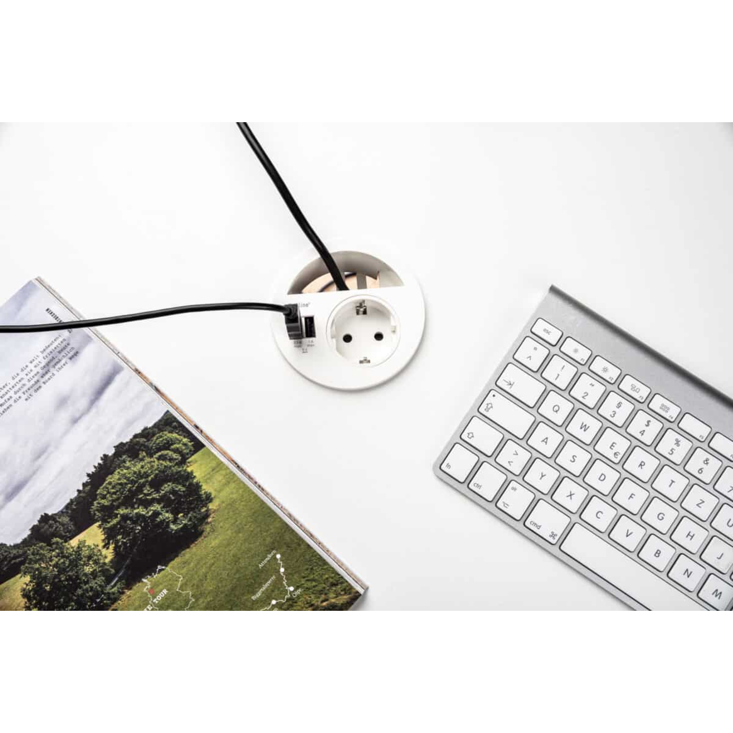 Evoline cercle 80 nl-d-l + usb blanc 