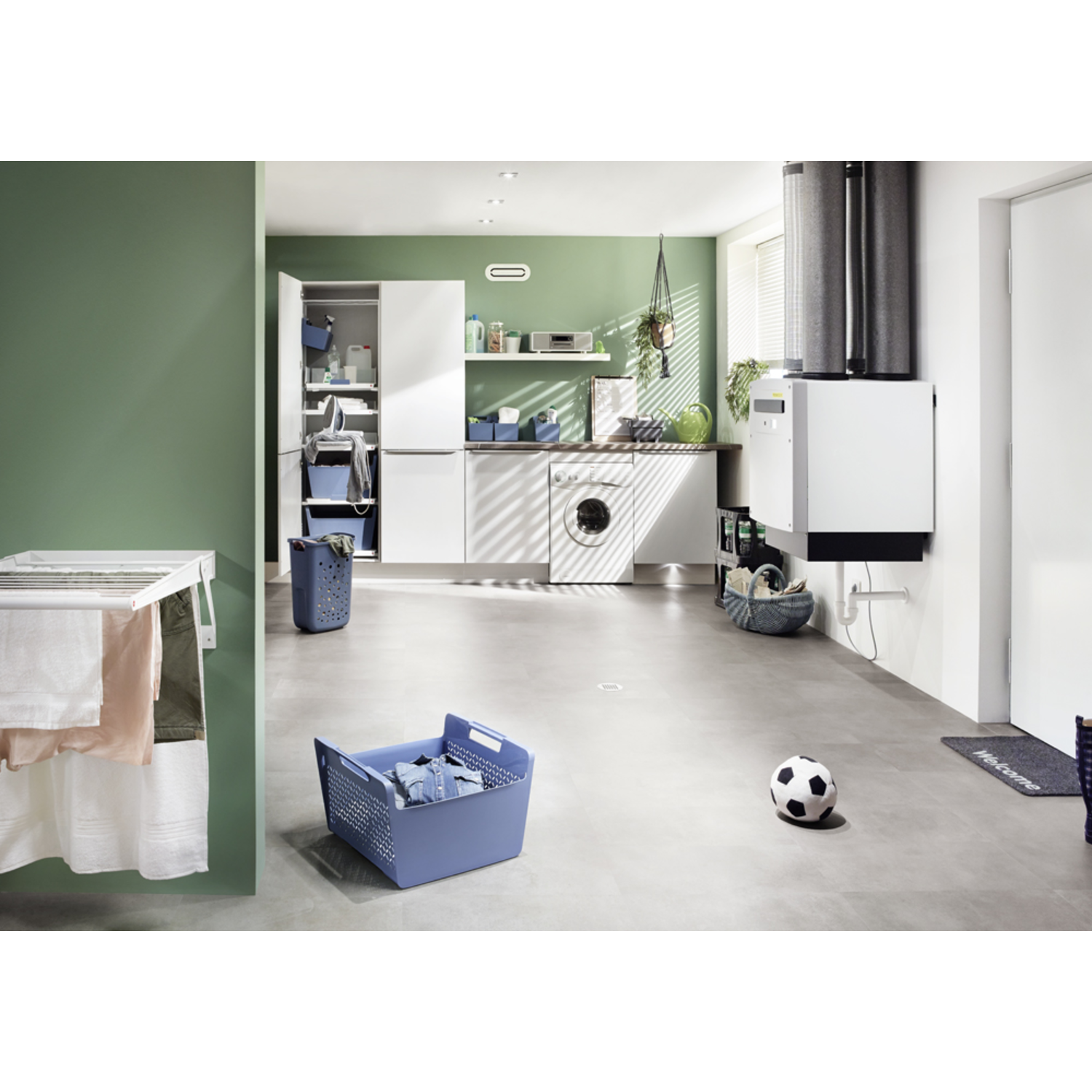Hailo Laundry Carrier k.60 2x33l wit