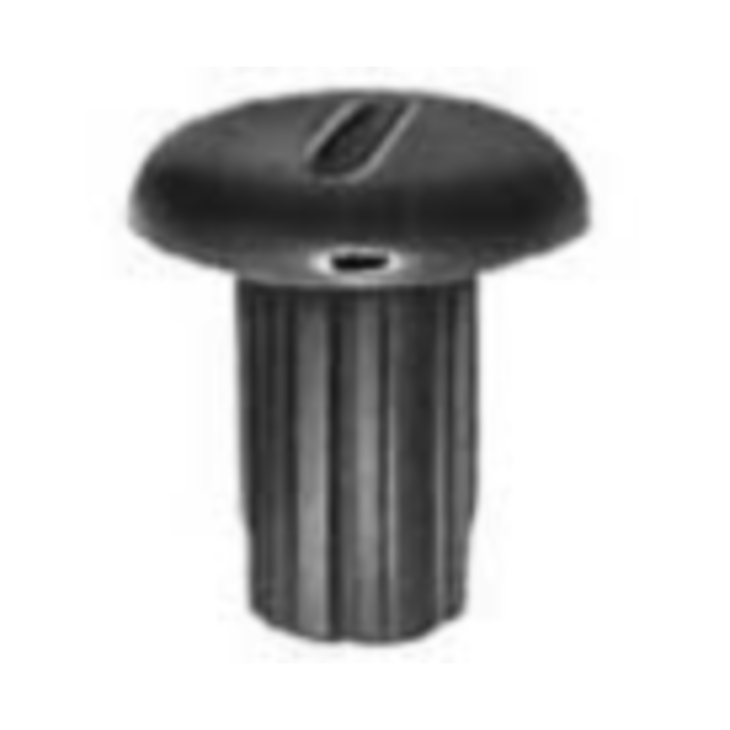 Capuchon M6 plastique brun avec fente 