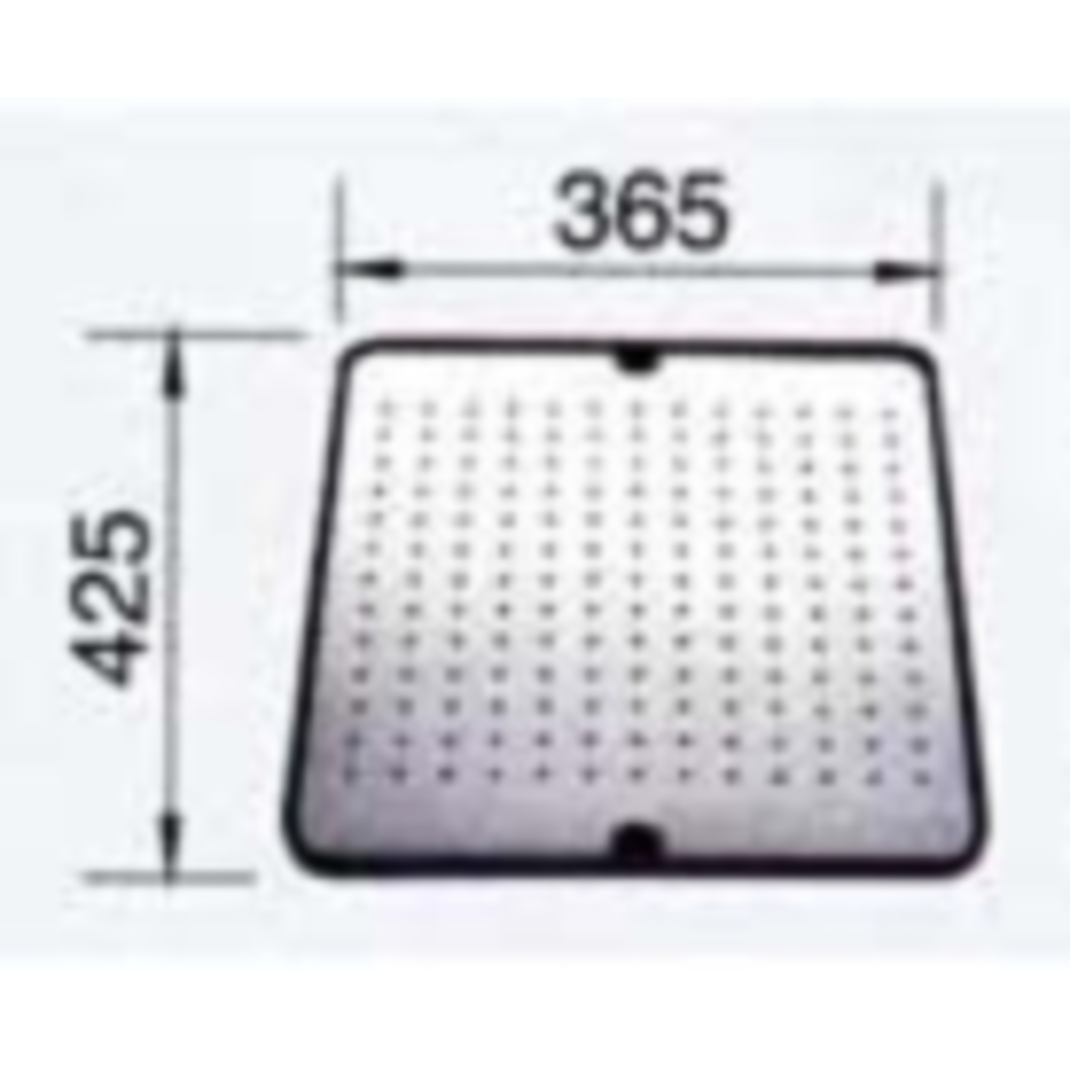 Surface d'egouttage avec insert  