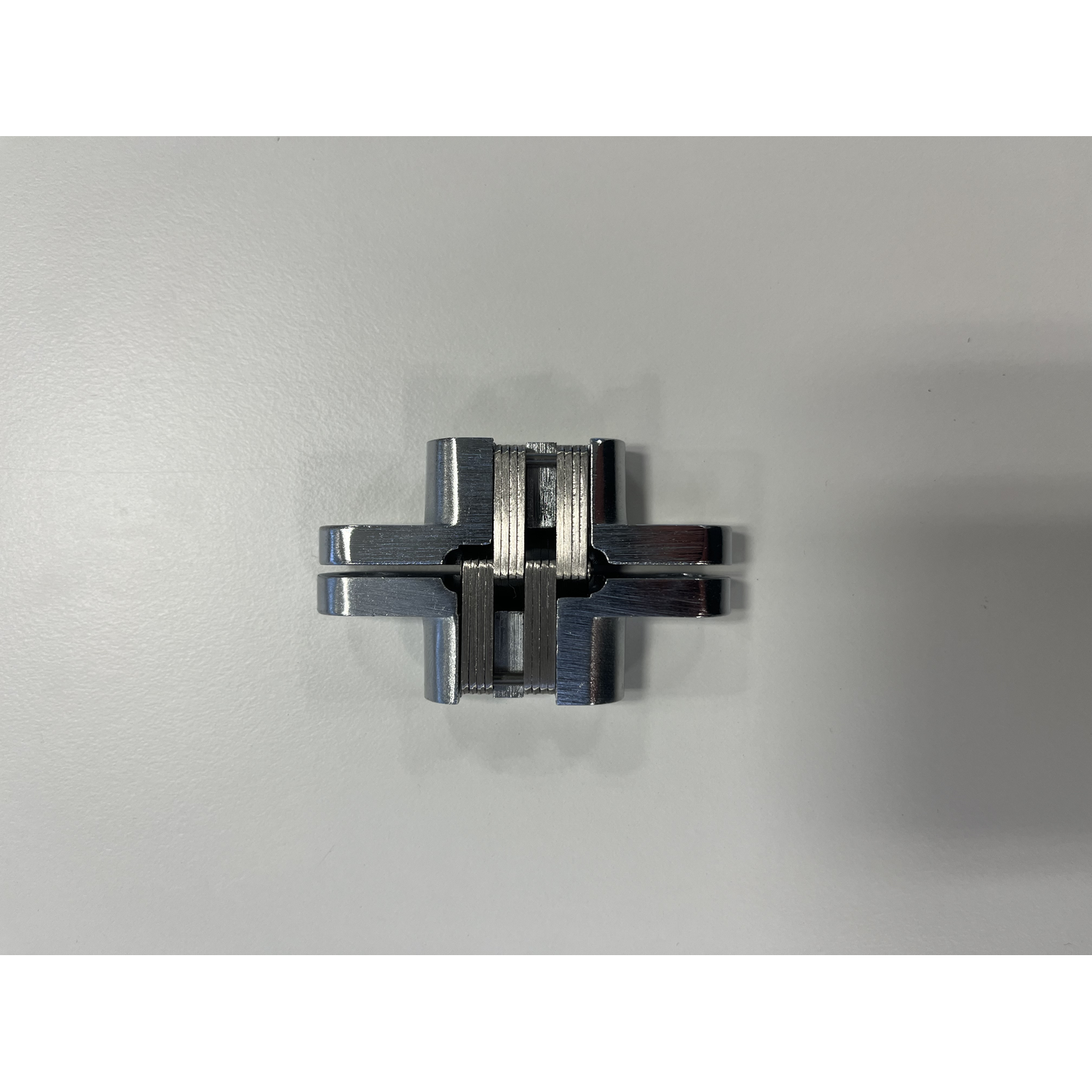 Charnière invisible 60.4x12.7mm nickel brossé 
