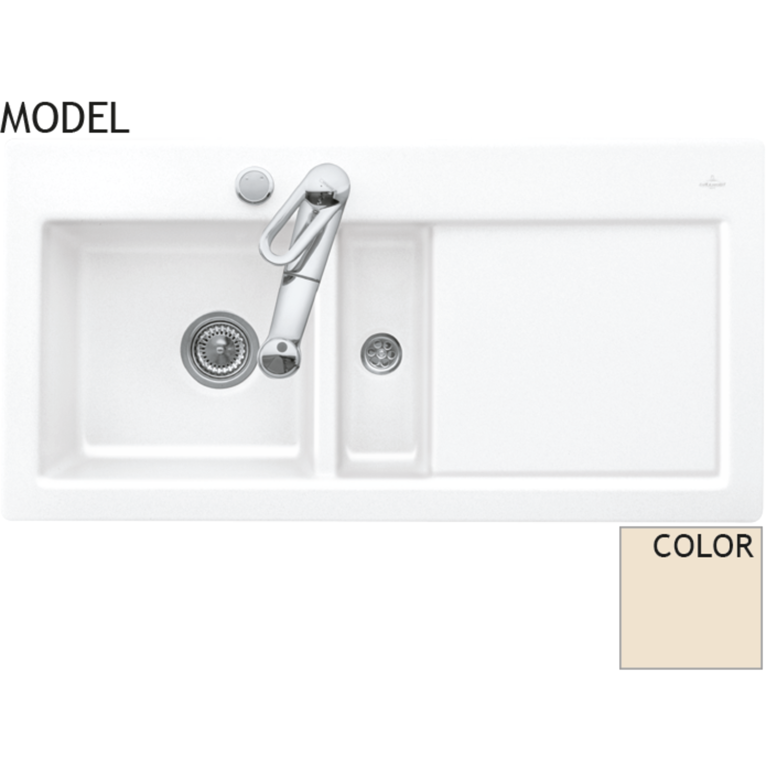 V&B 6770.01.fu subway 60g ivoire ceramicplus