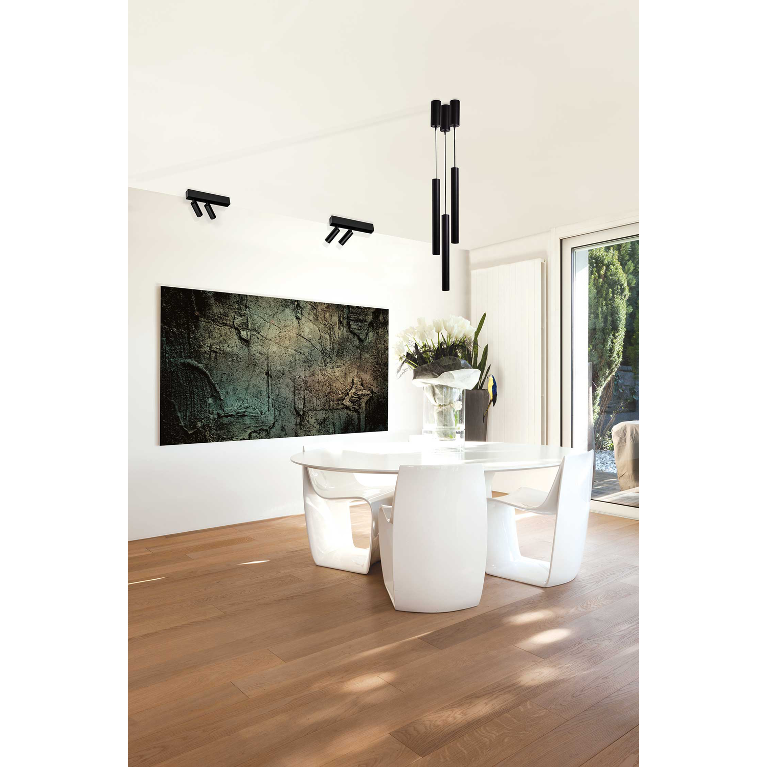 Linea pendel led noir 7W 230V 3000K 550lm 