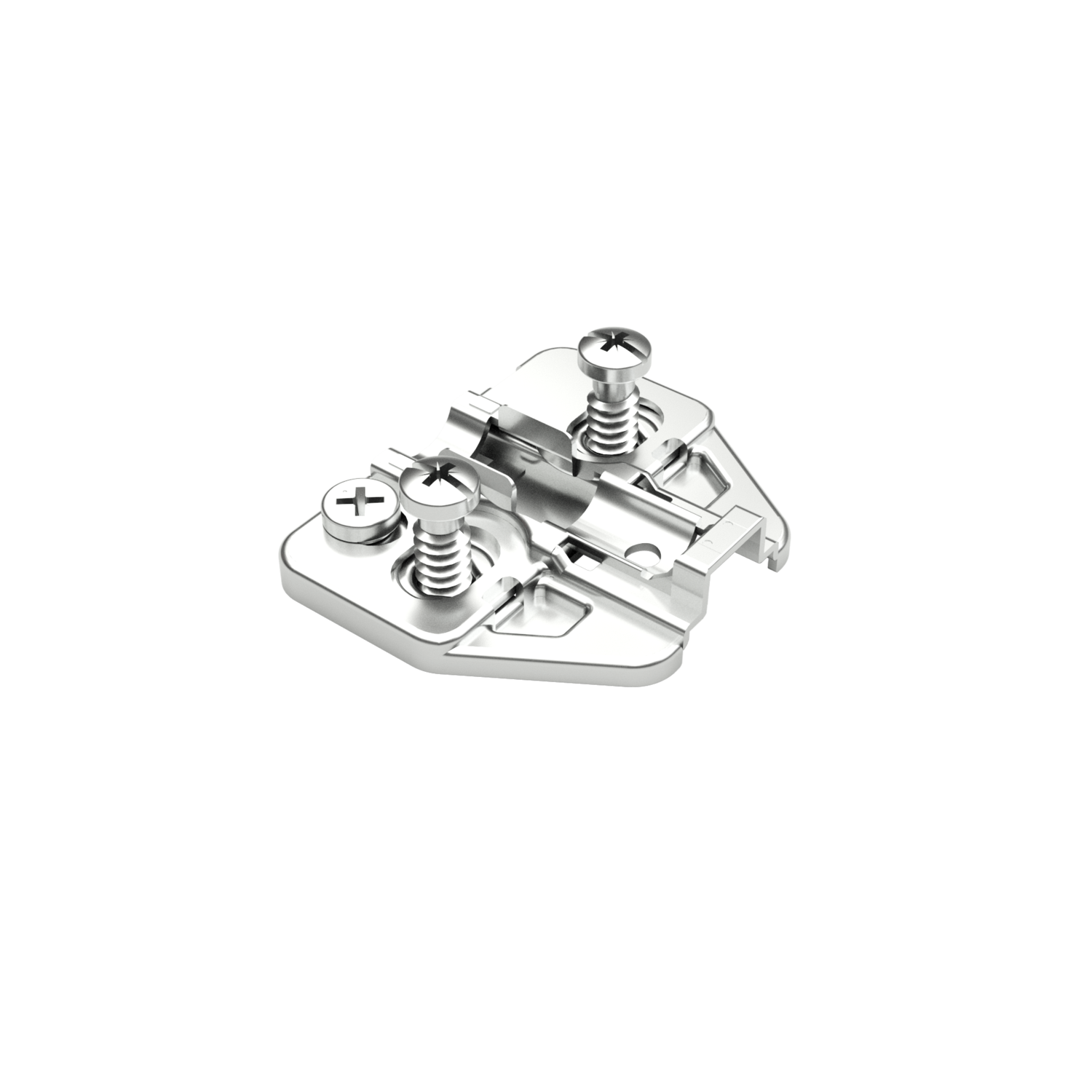 Plaque de mont.regl. 2mm + vis euro 