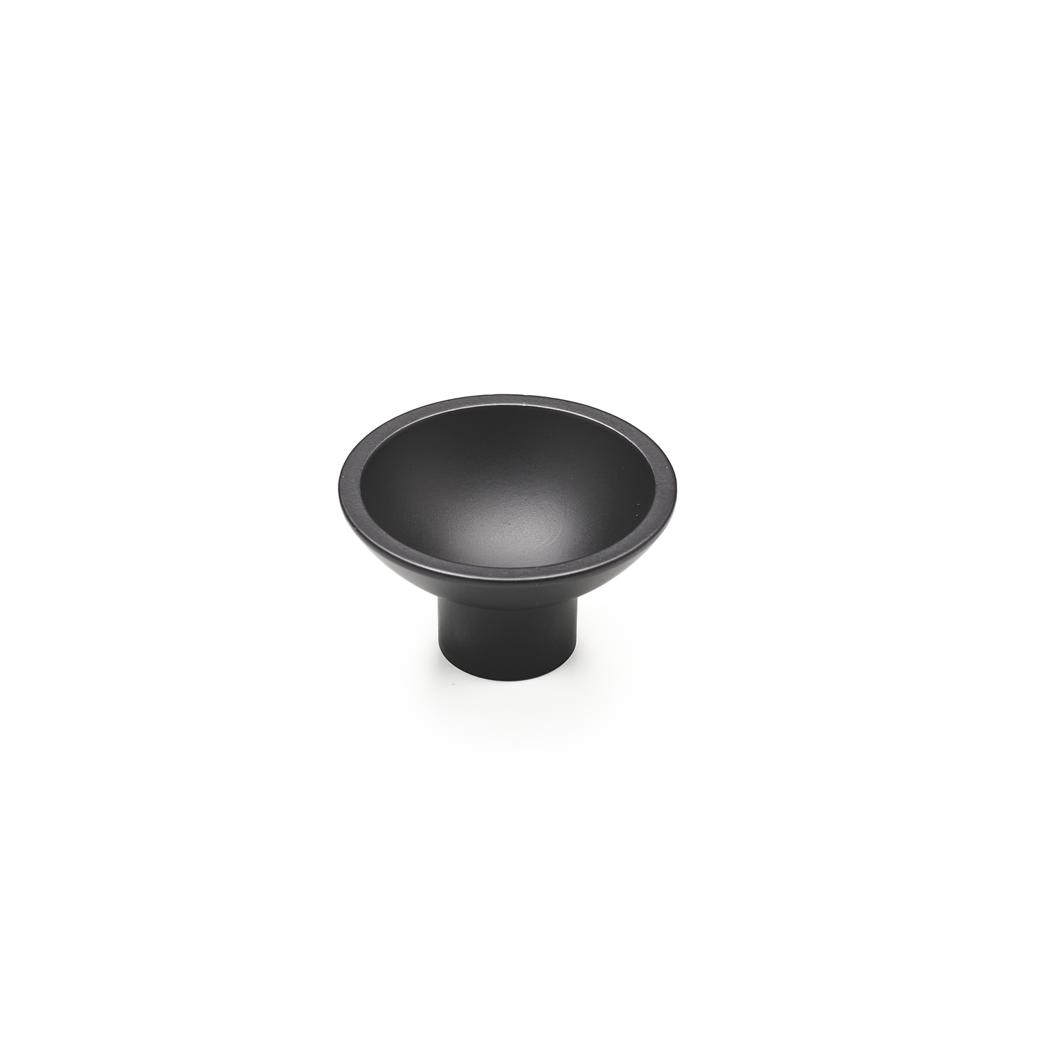 Bouton tazza ø50x30 zamac noir mat 
