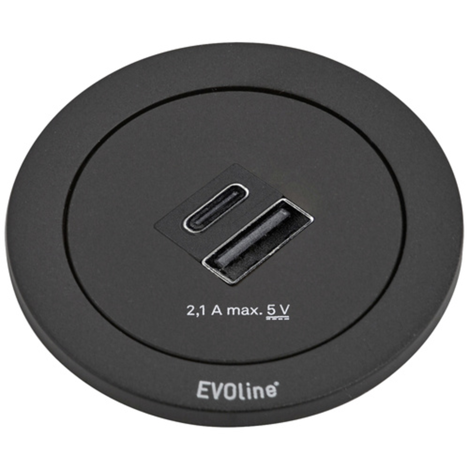 Evoline One usb a/c charger 5v 2.1a zwart