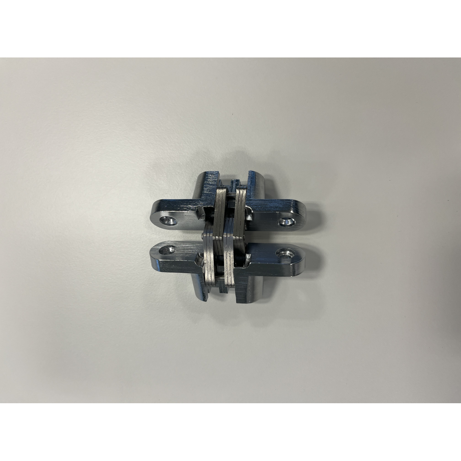 Charnière invisible 68.8x15.7mm nickel brossé 