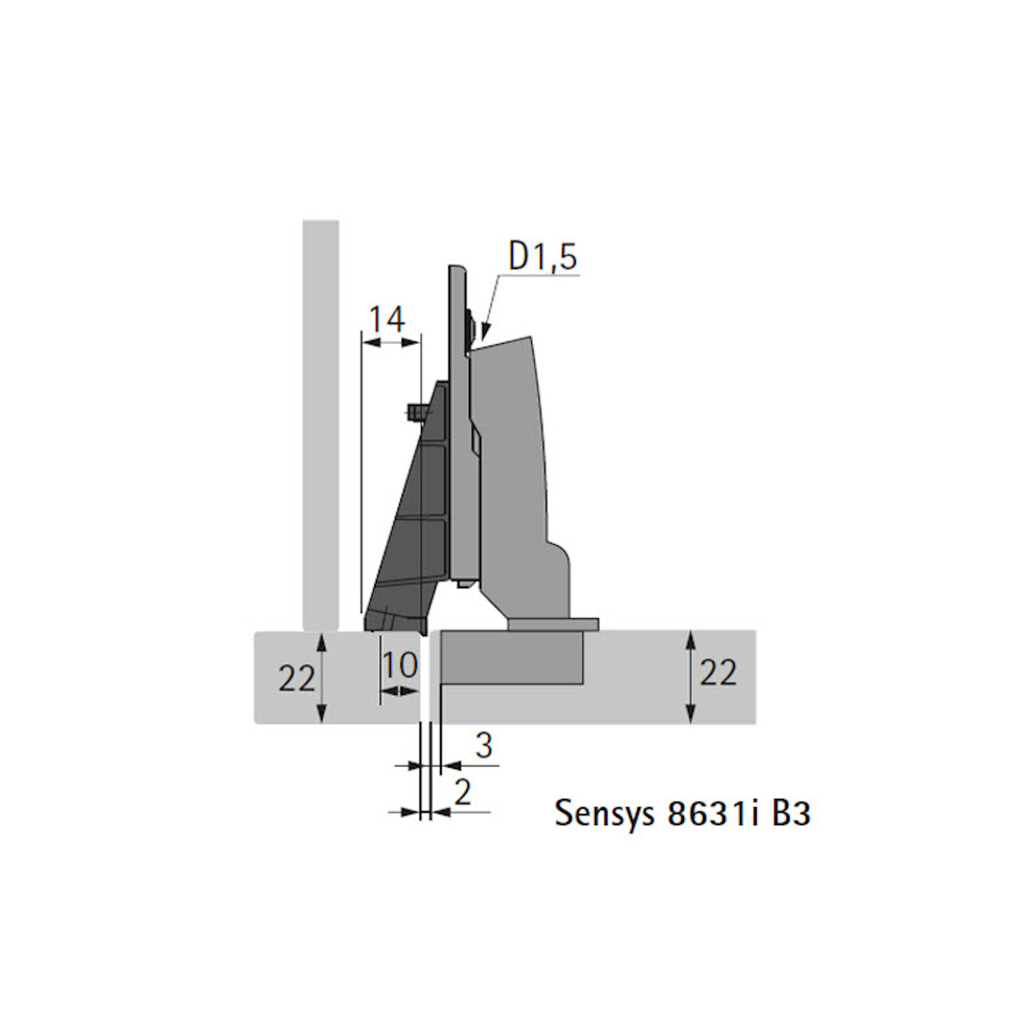 Adapter voor inliggende deuren aan frontframe