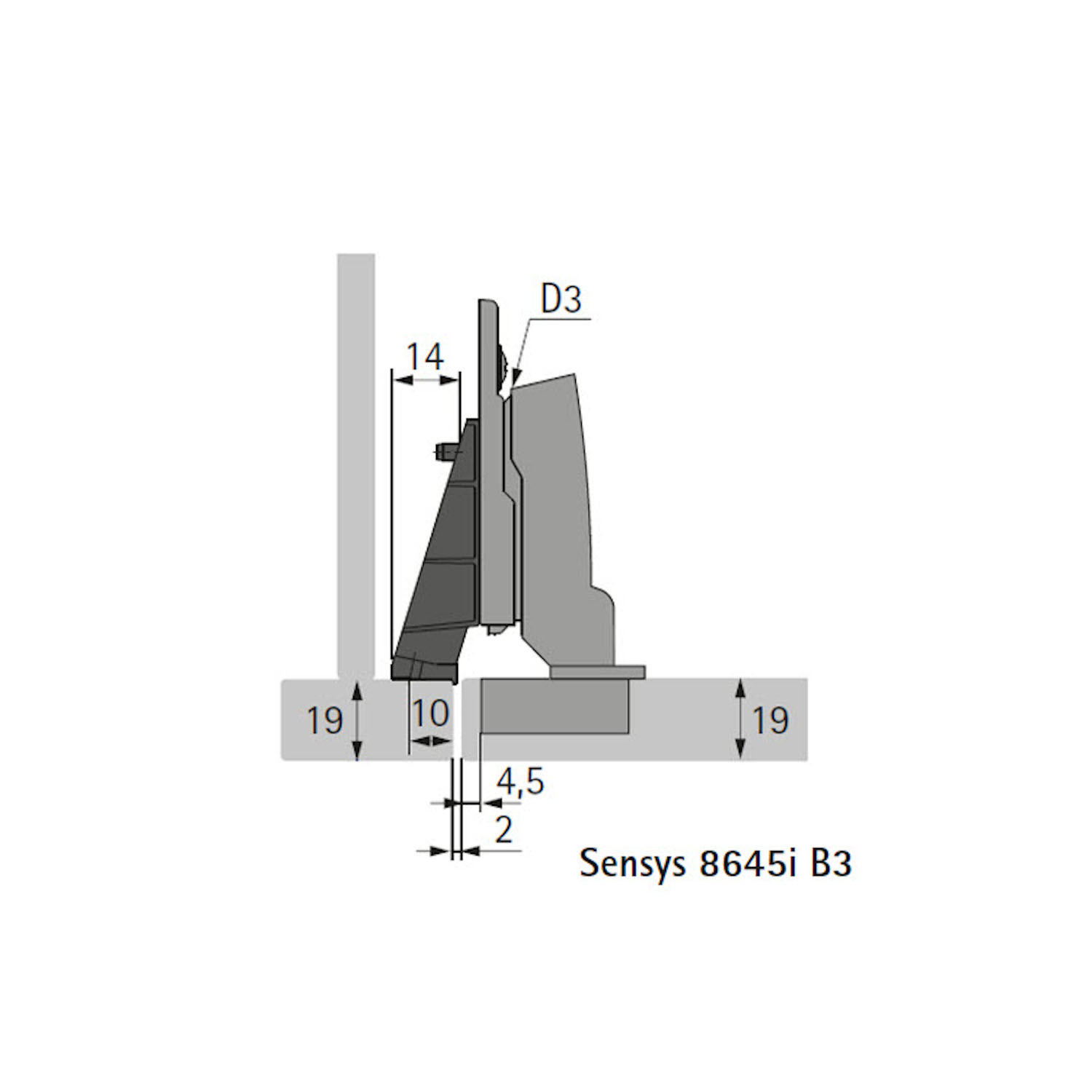 Adapter voor inliggende deuren aan frontframe