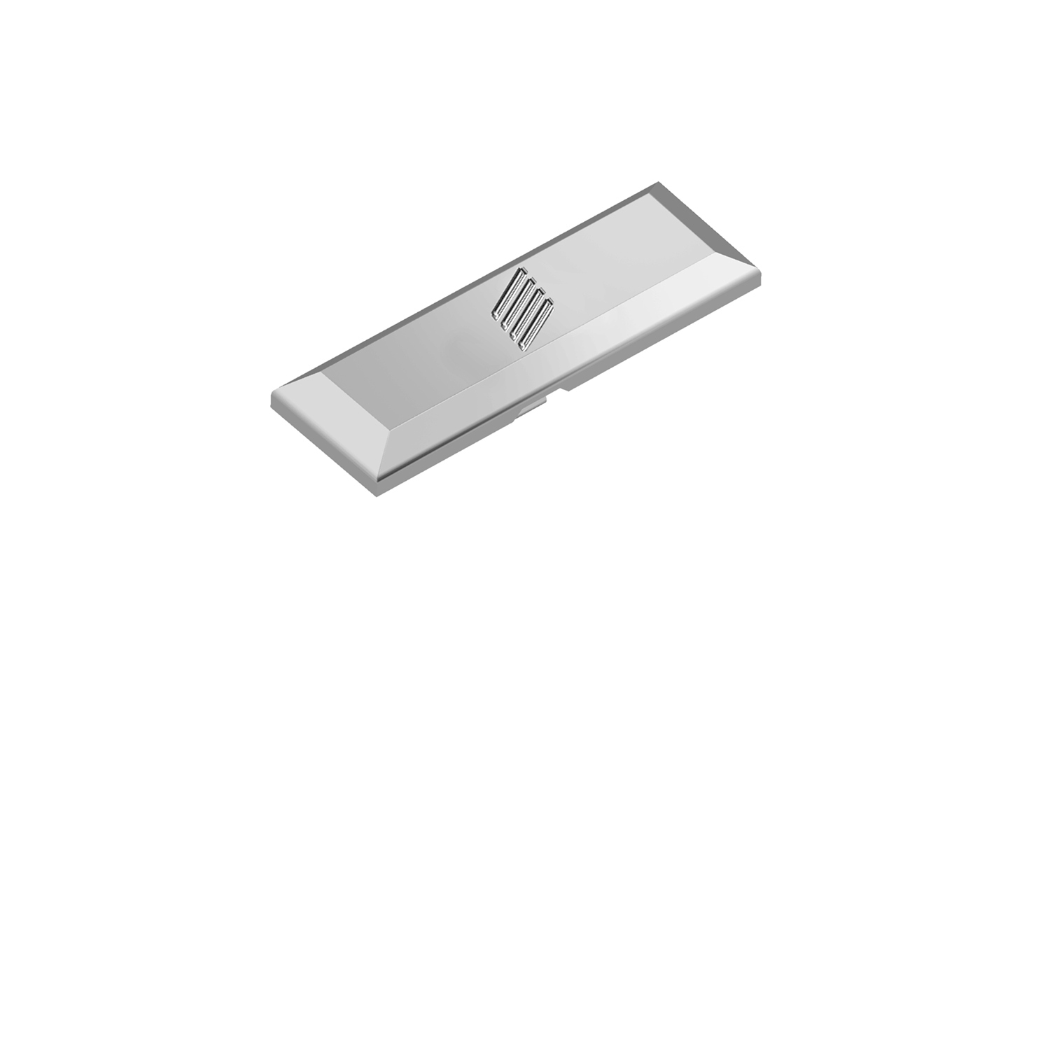 Cache pour bras de charnière Veosys, gravé avec le logo Hettich 