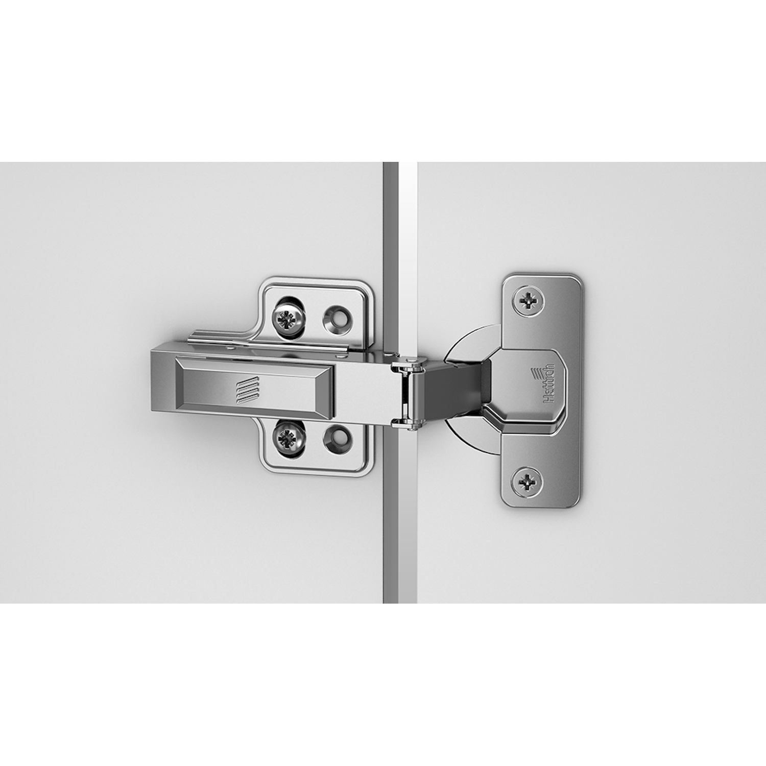 Charnière en inox Veosys de 105°, rentrant, TH - schéma de perçage 52 x 5,5 mm, à visser (-)