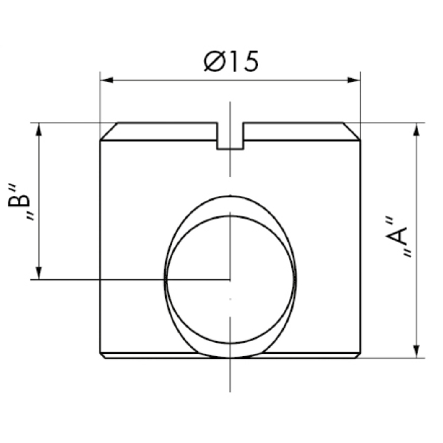 FF boîitier système de raccord acier 13.5x9mm 