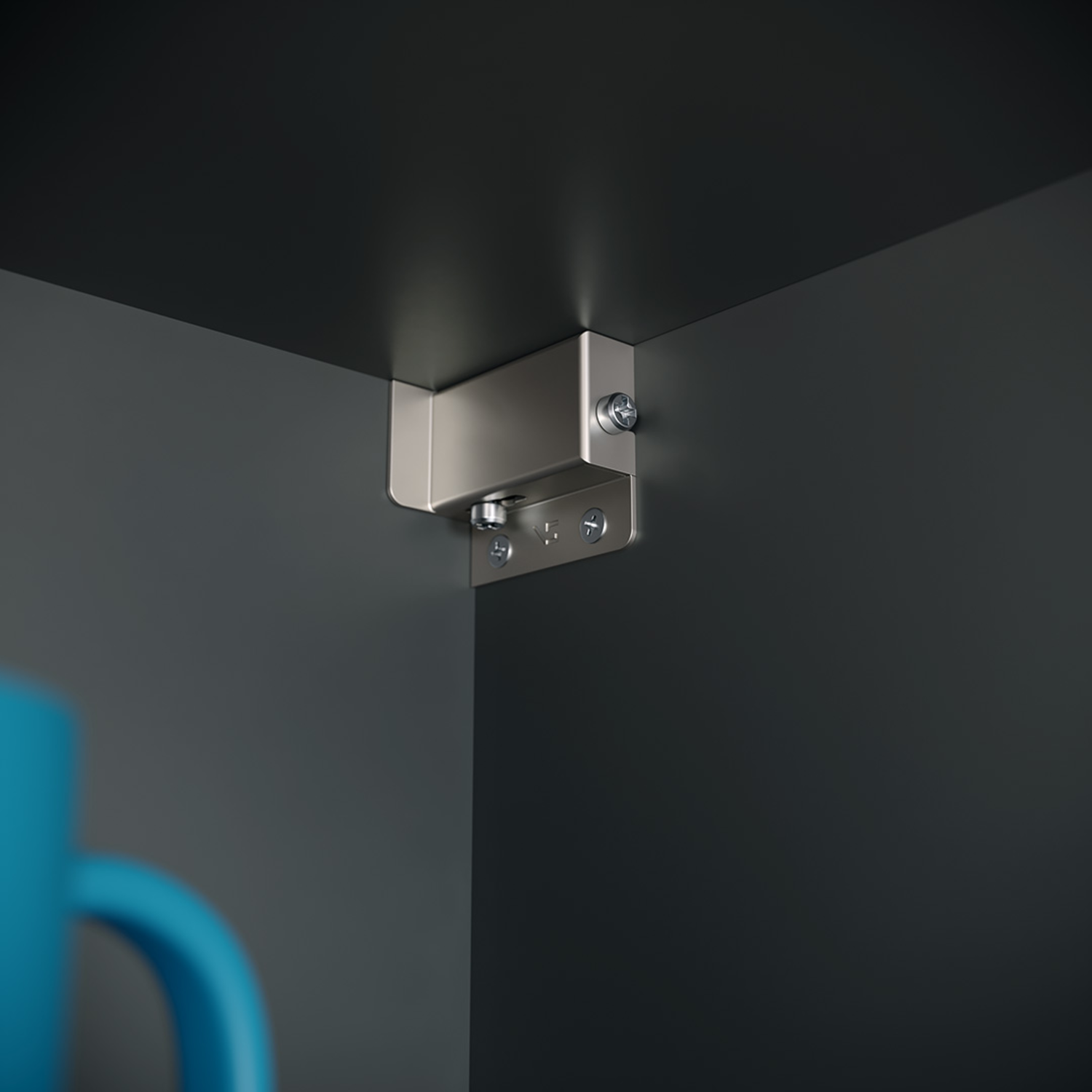 Kastophanger SH 25 vernikkeld met drevel 10mm rechts