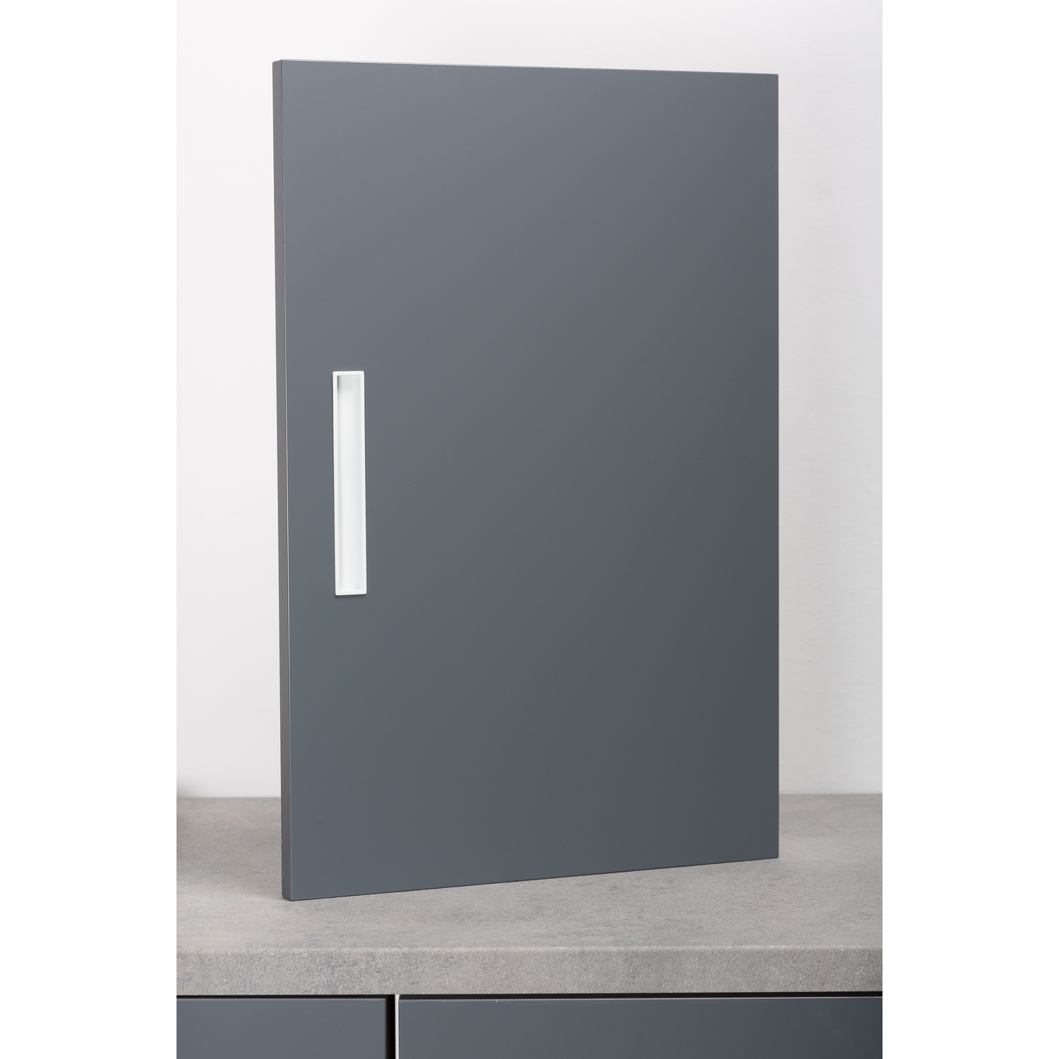 Poignée CUBIC L160 zamac mat blanc