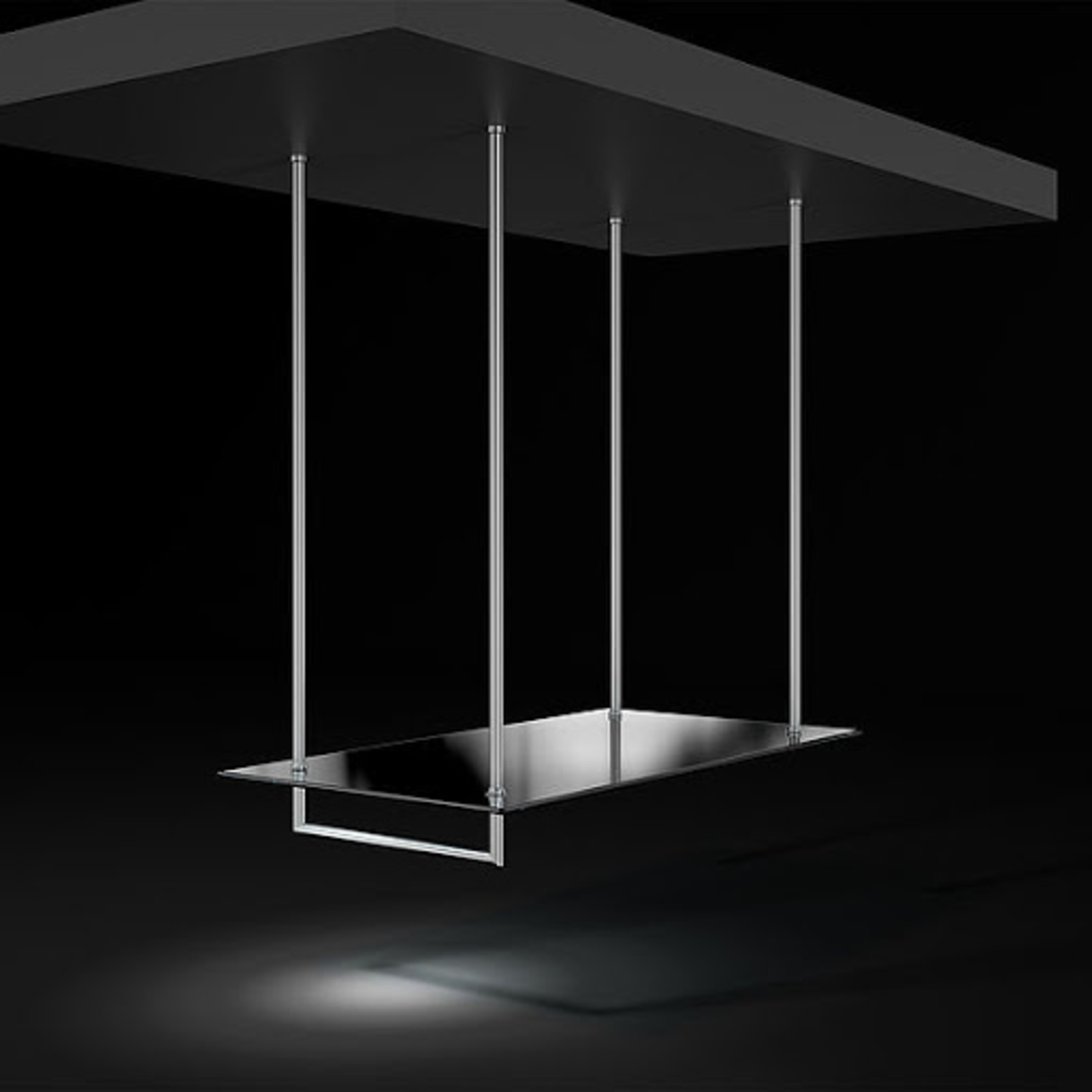 Sys de suspension "leonardo" inox d:20mm l:1000mm 