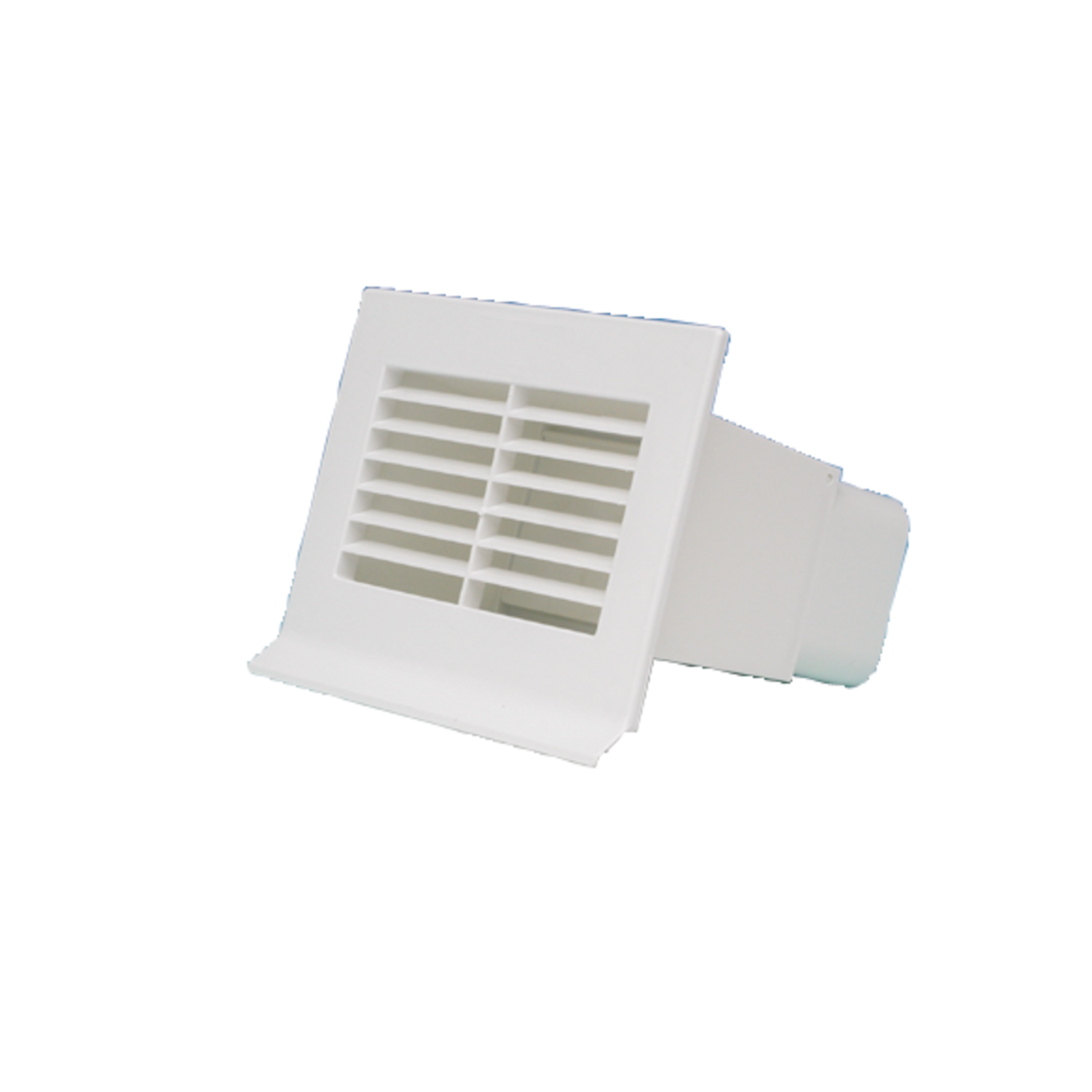 Grille+clapet anti-retour d.125std blanc  