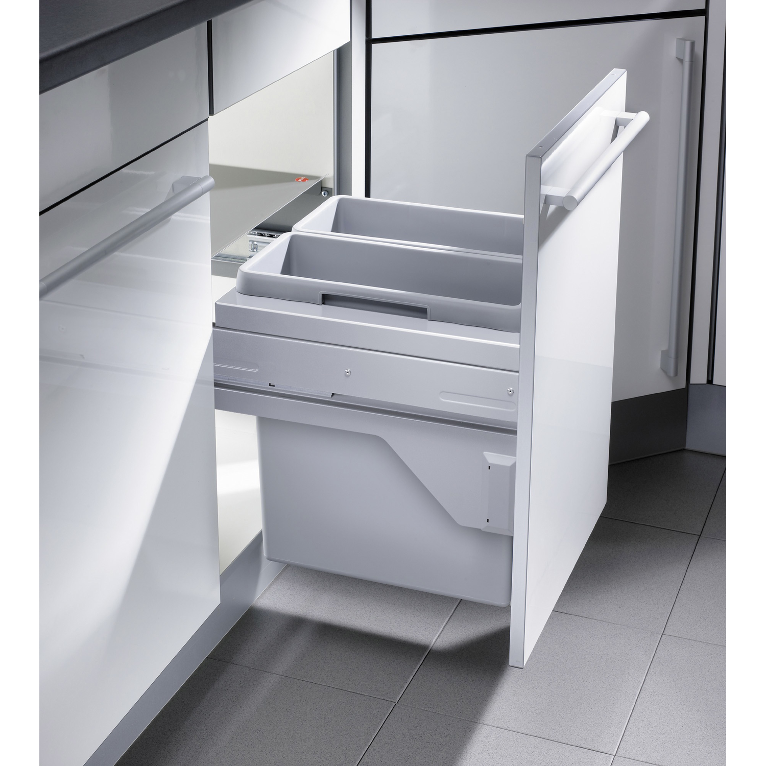 Poubelle hailo eurocargo-S 45cm 2 x 19l