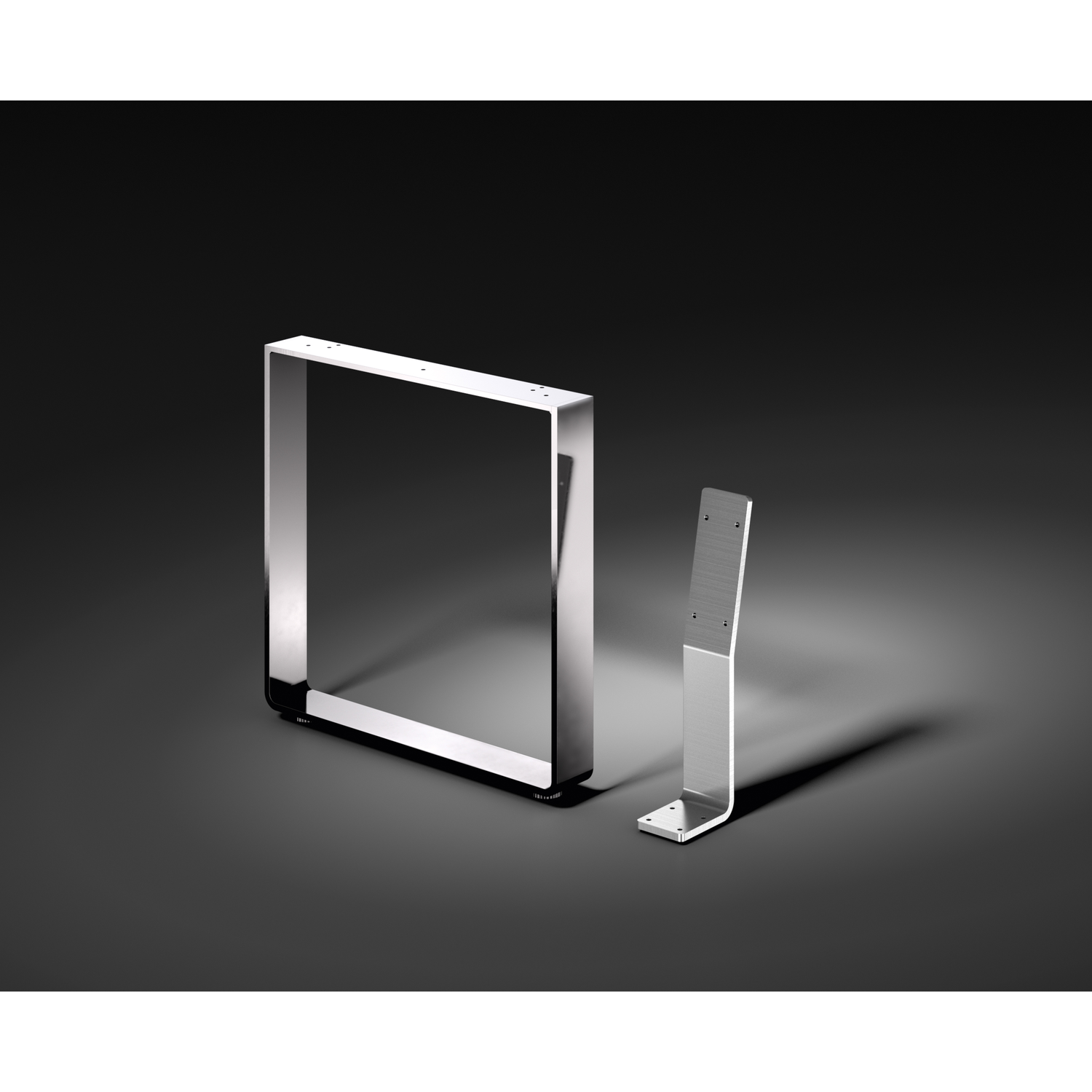 Pied u banc inox h=420mm/l=430mm  