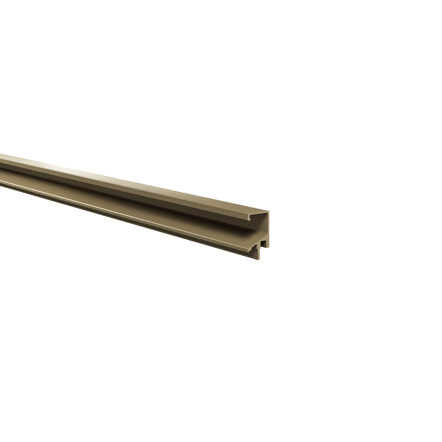 Profilé poignée passante 3000mm bronze 