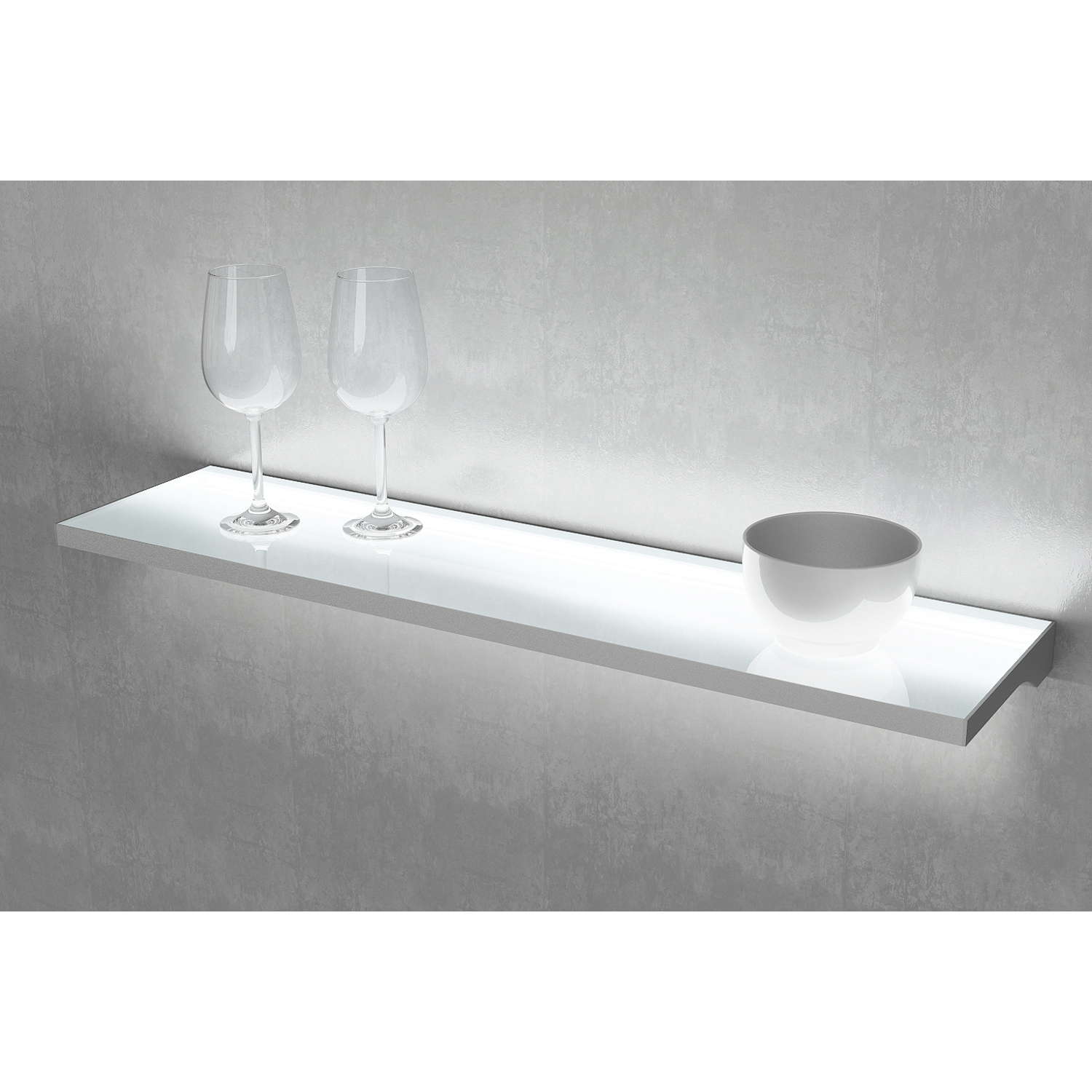 Teo Slim led tablette verre 450mm 4.85W 4000K alu 