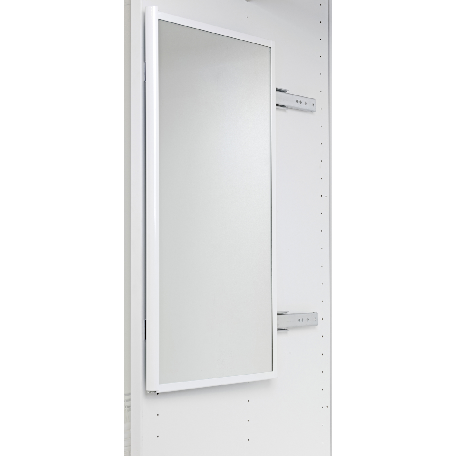 Exclusiv uittrekbare spiegel h.1155mm wit