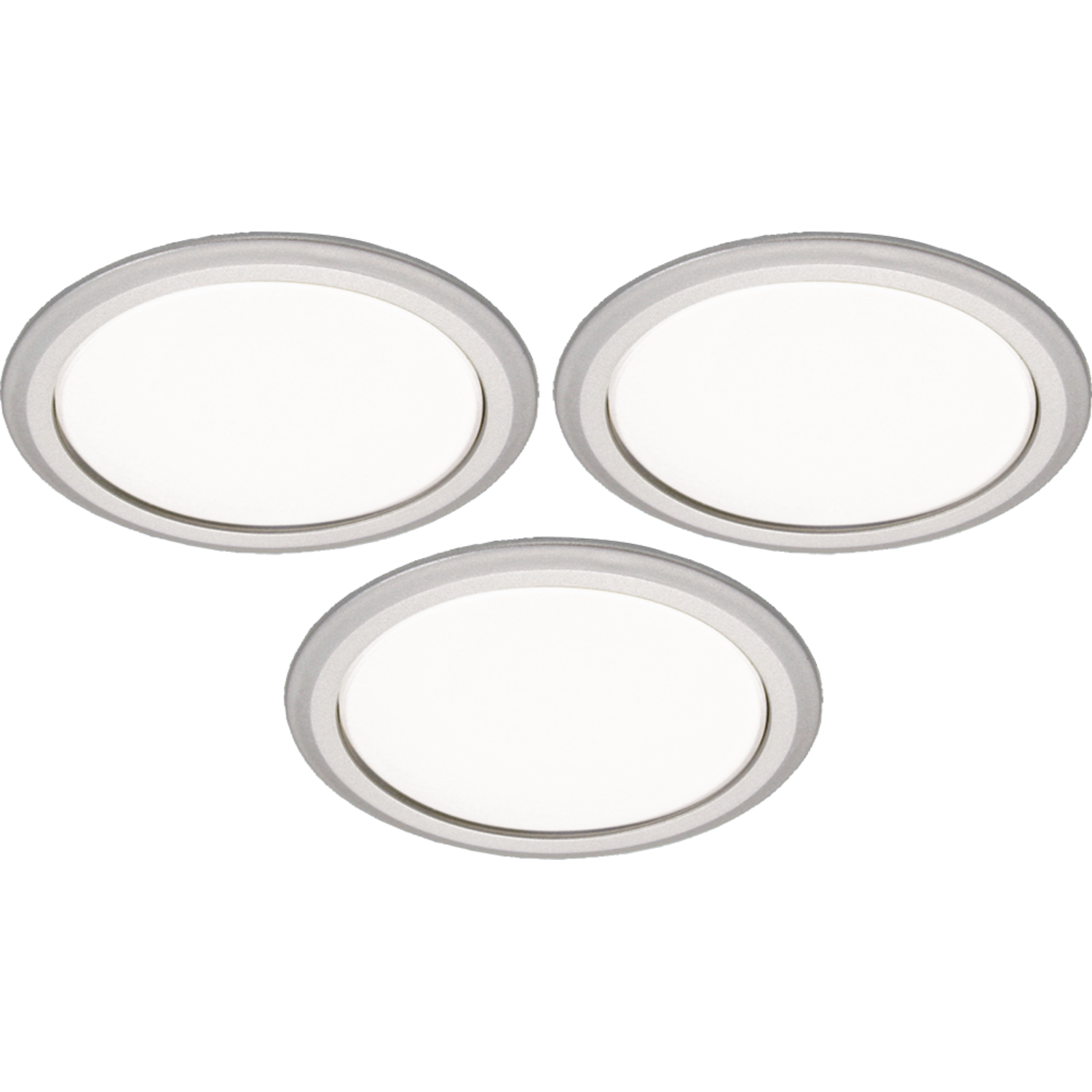 LD8001-55 set leds encastrable 3x3W 3000K alu + convertisseur dimmable + câble 2000mm