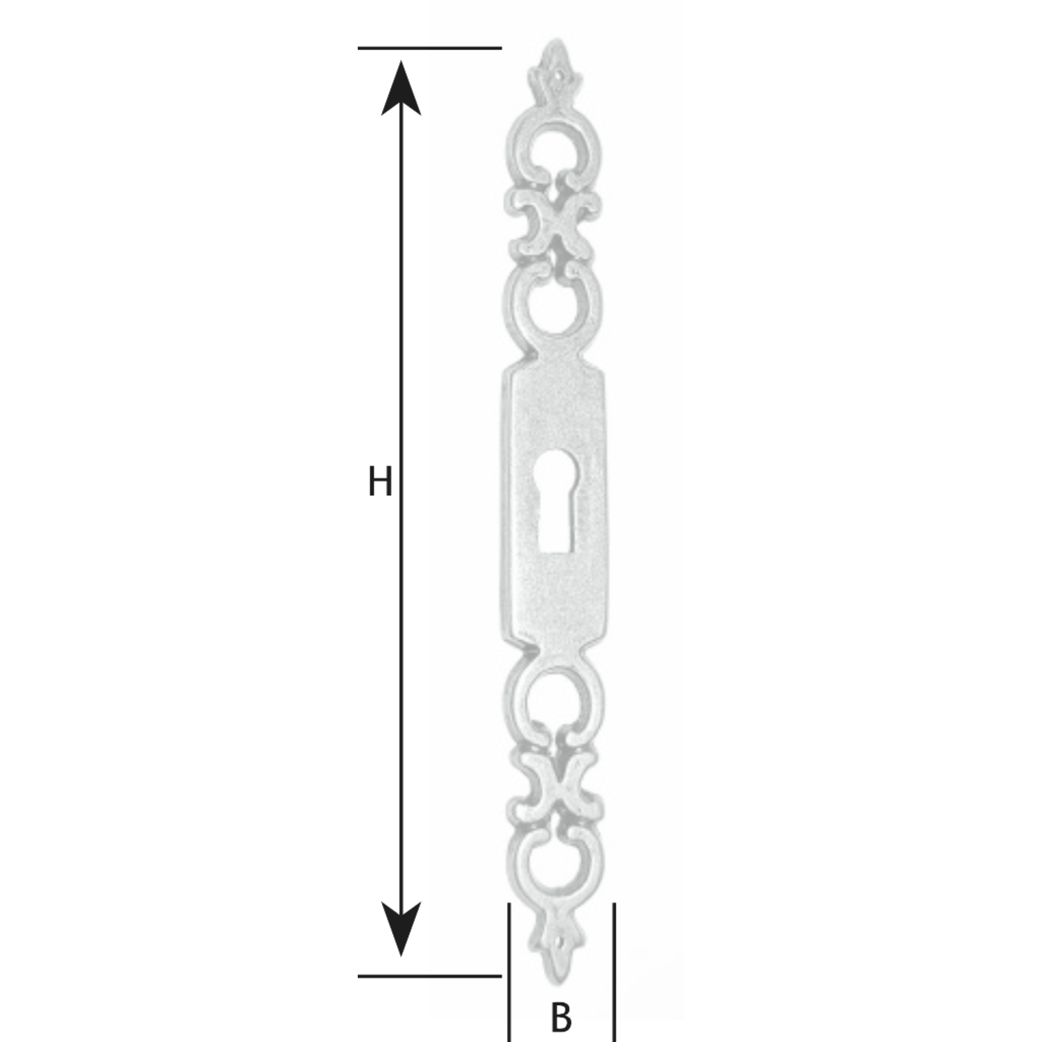 Sleutelplaat 708/c L 140mm verkoperd