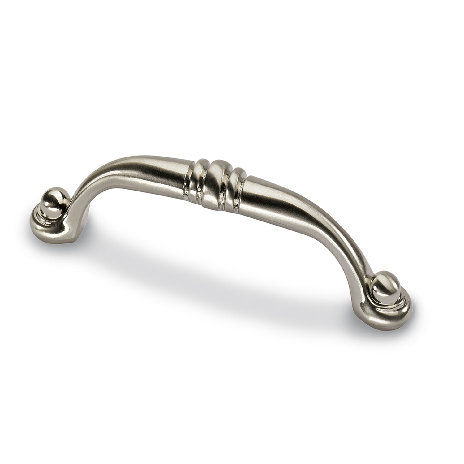 Poignée Alberta, entraxe de perçages 96, L 110 mm, B 14 mm, H 28 mm, aspect inox brossé
