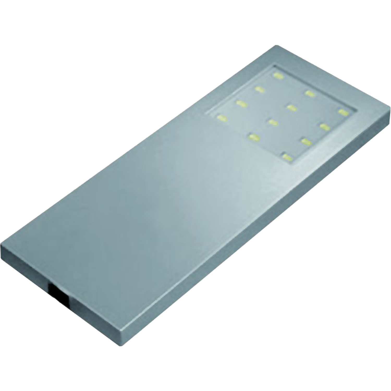 Hera set 1 x Slim-pad led 5W 24V 3000K RVS-look+ transfo 15W