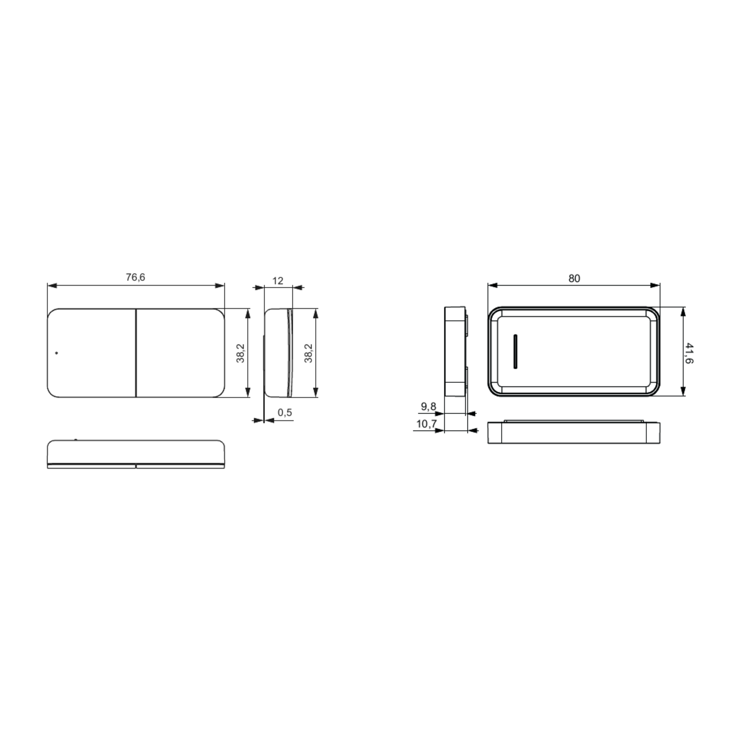 Mec Driver télécommande RGBW blanc 1 + 4-canaux 