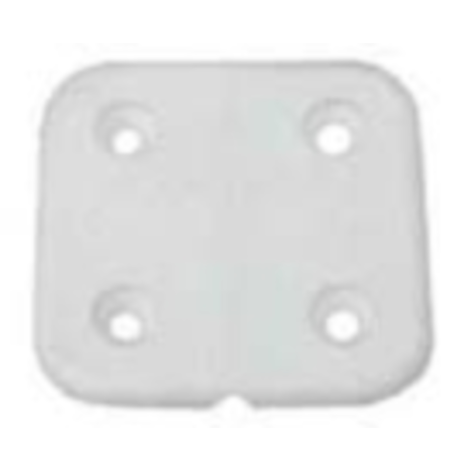 Scharnier 40x40mm kunststof wit