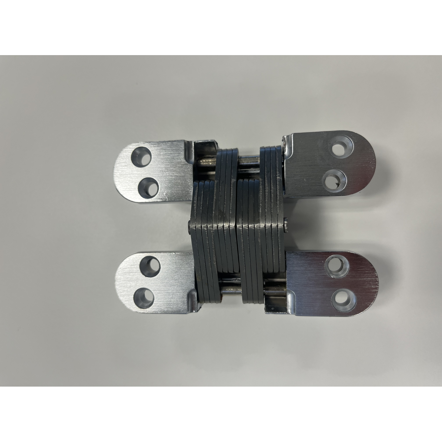 Onzichtbaar scharnier 116x27.8mm nikkel geborsteld