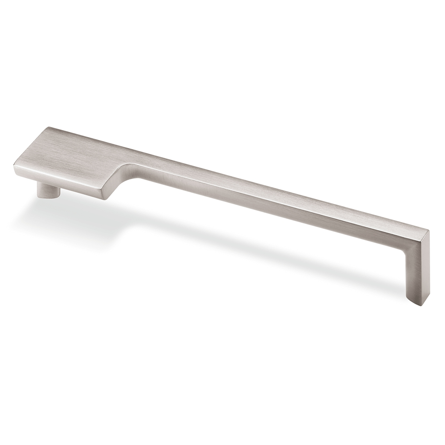 Poignée Zenga à droite, entraxe de perçages 192, L 201 mm, B 36 mm, H 30 mm, aspect inox brossé