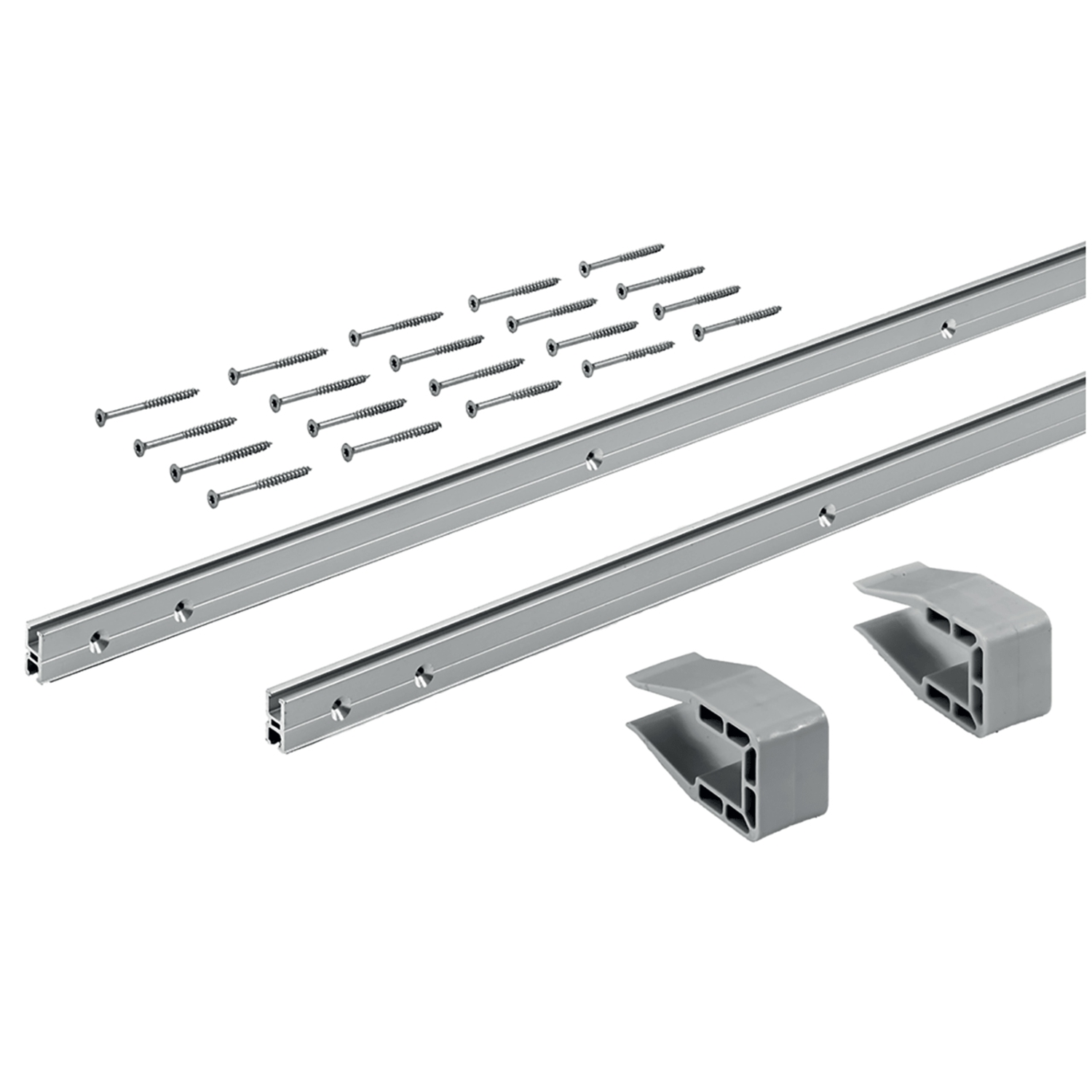 SlideLine M Kits de profilés : 2 profilés, Hauteur de profilé mm 18 mm, Longueur 4000 mm