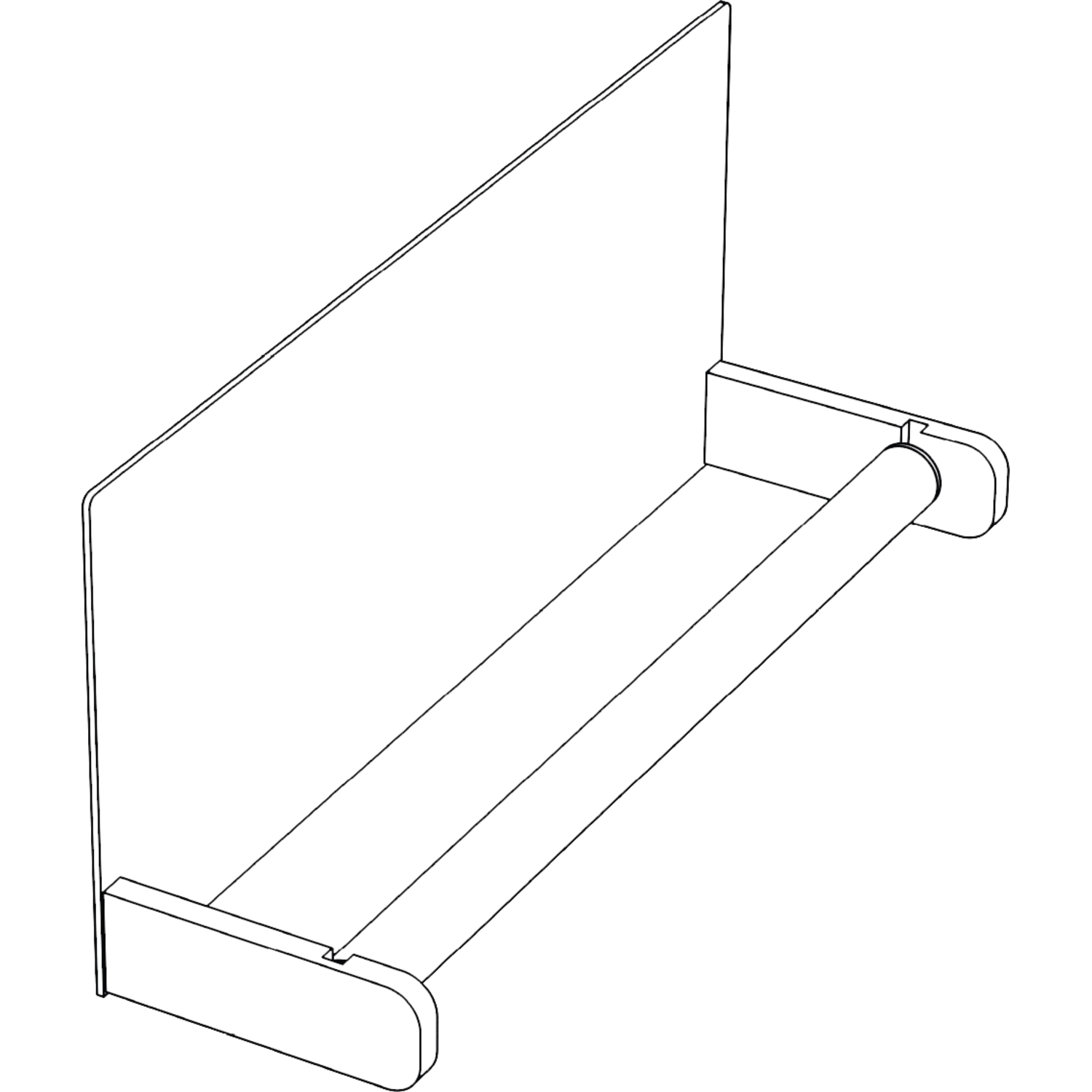 Miro M porte-rouleau essuie-tout gris foncé  
