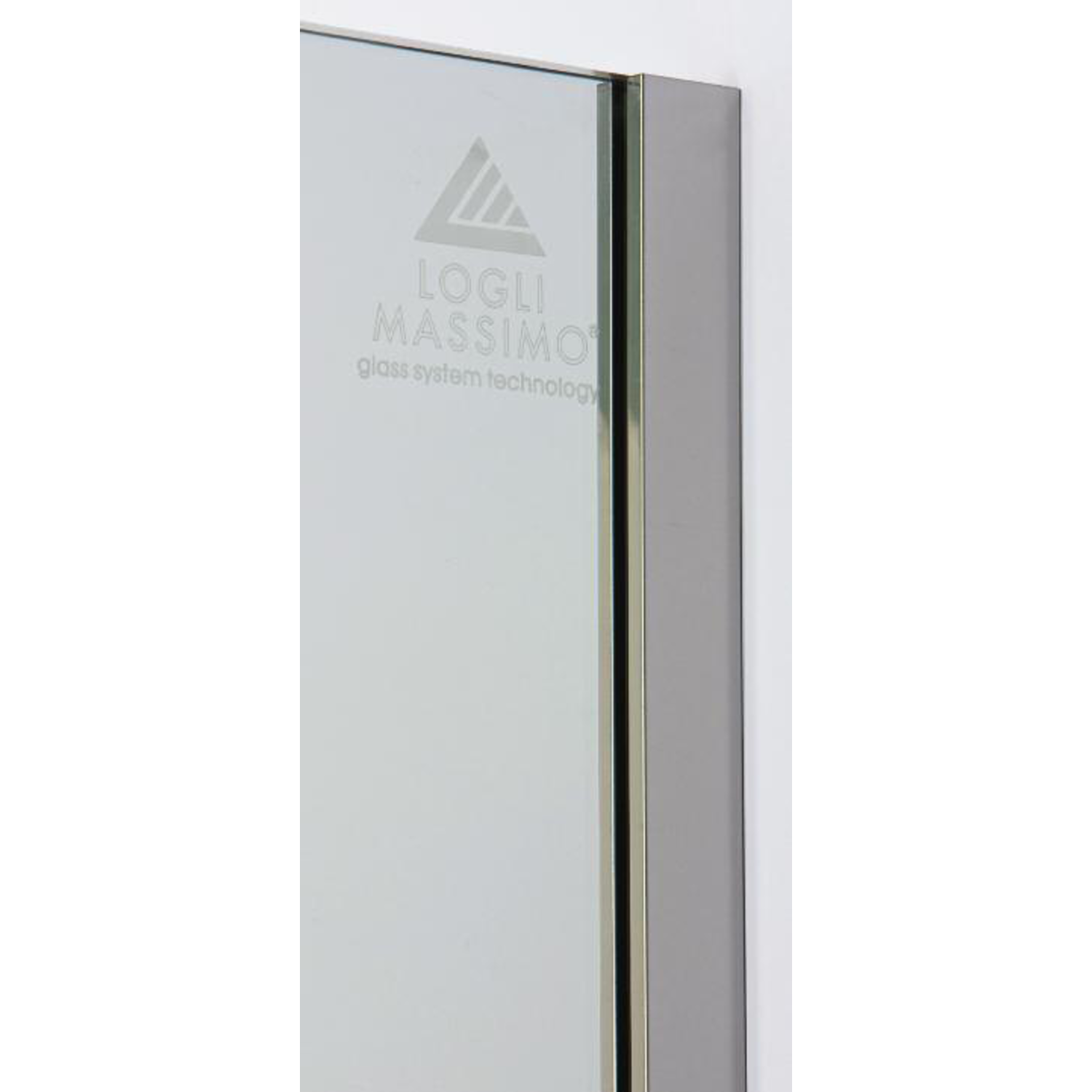 U-profiel met afgeronde rand MIRROR, voor 10 mm glas, B19.5 H25 L3000, mirror