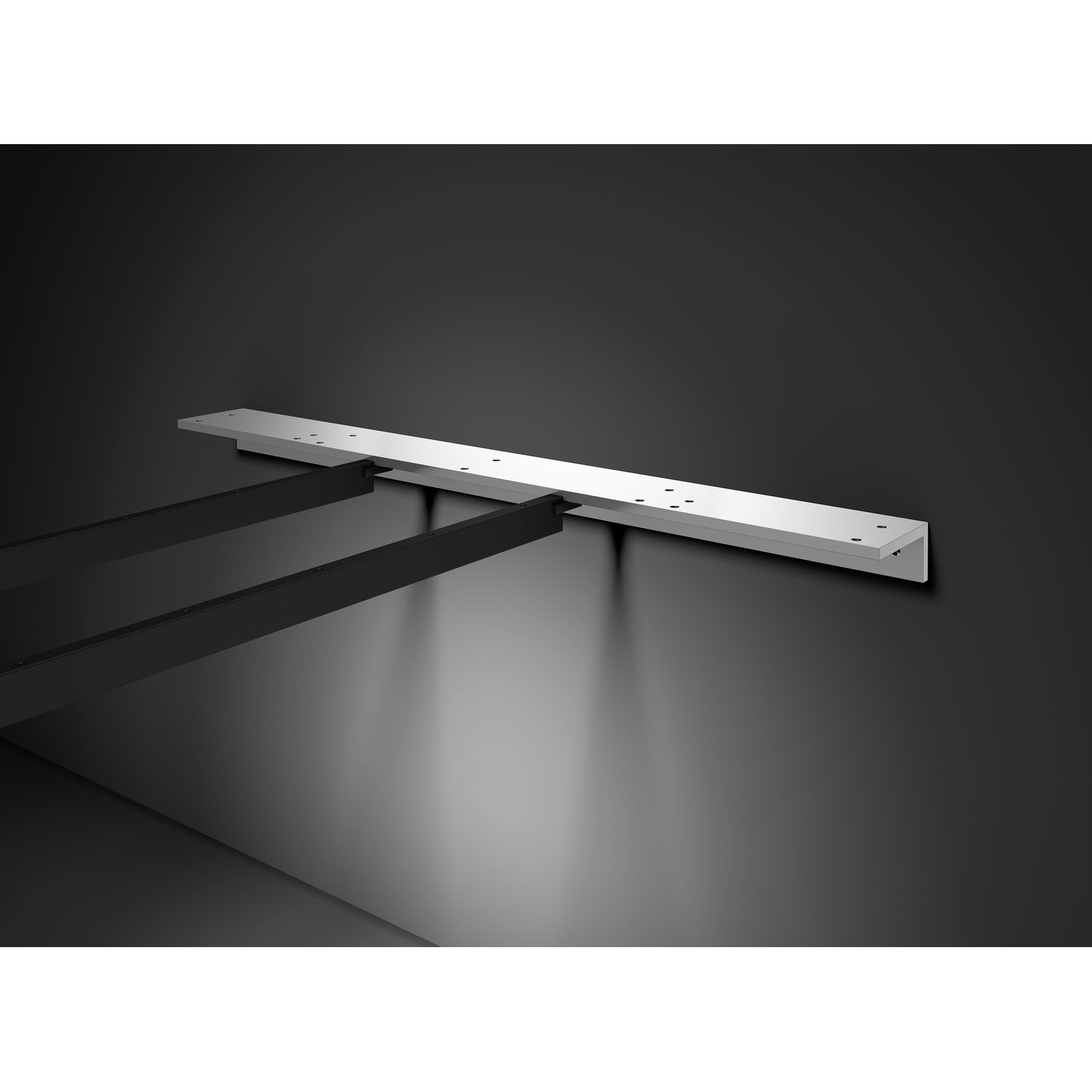 Element de fixation murale chrome  