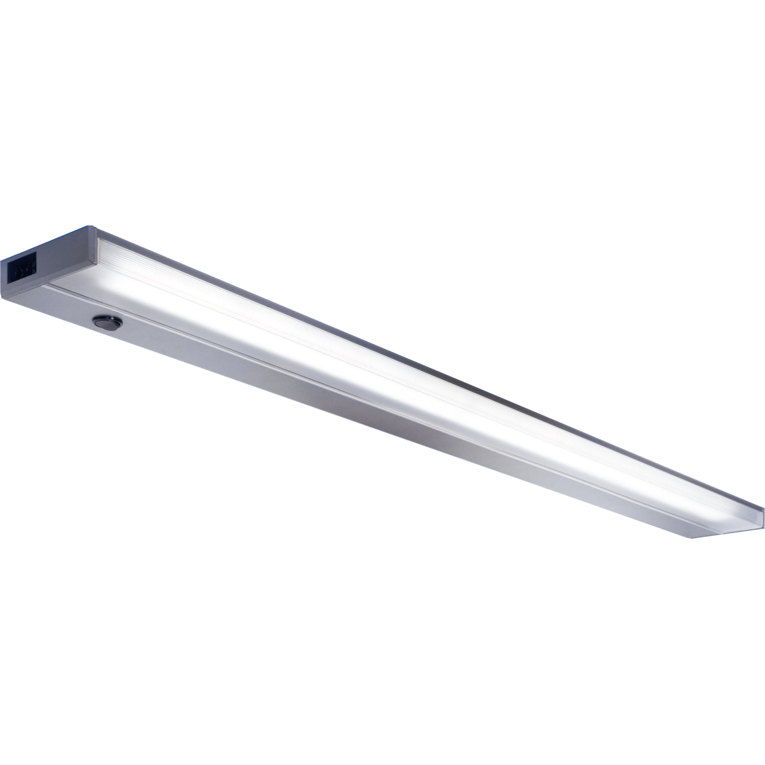 Led-verlichting h.25mm + plexi kap 322mm/6W/240vrv RVS 4000K - 430 lumen