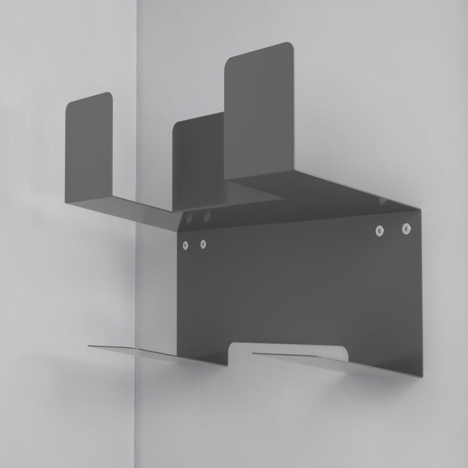 Hailo laundry bezemhouder grijs