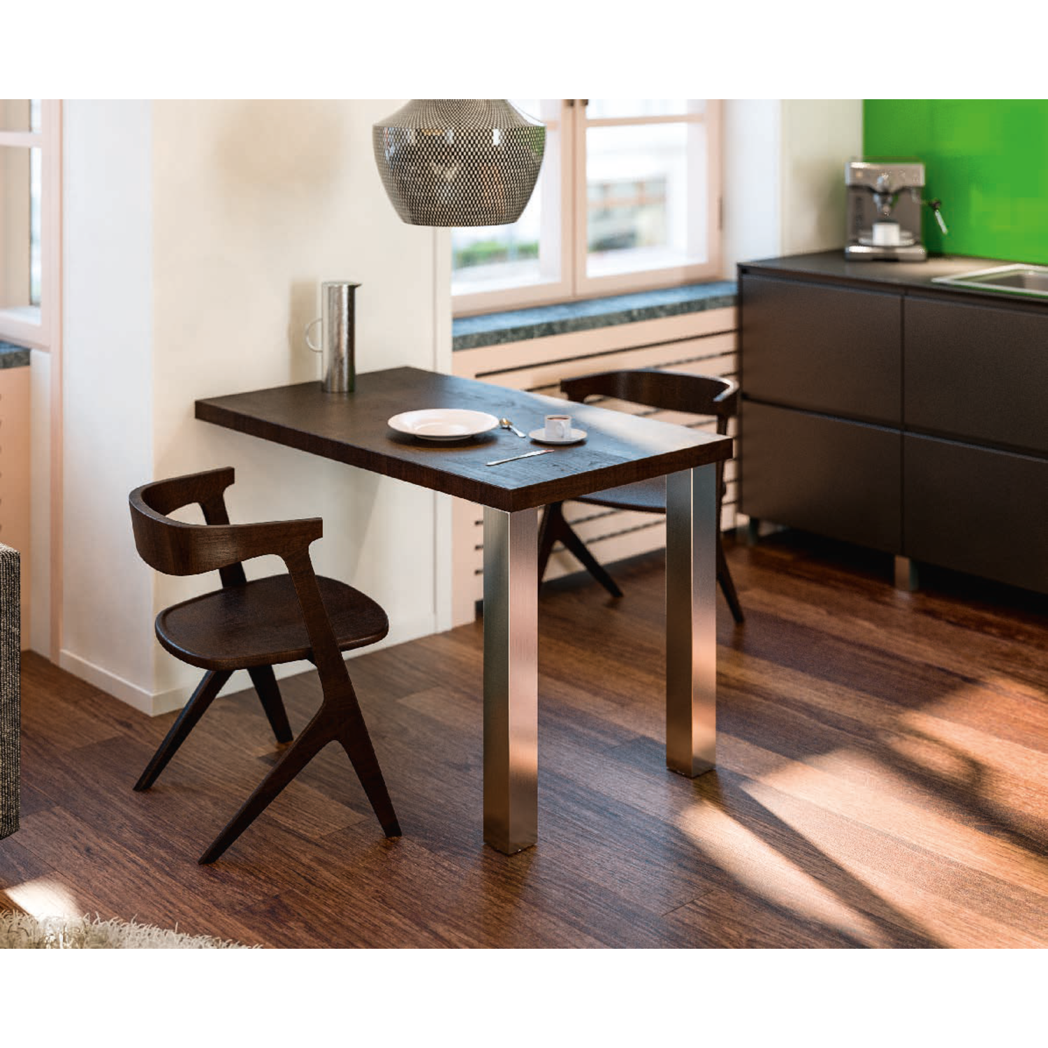 Pied jumbo alu h.1100mm  sans plaque de fixation